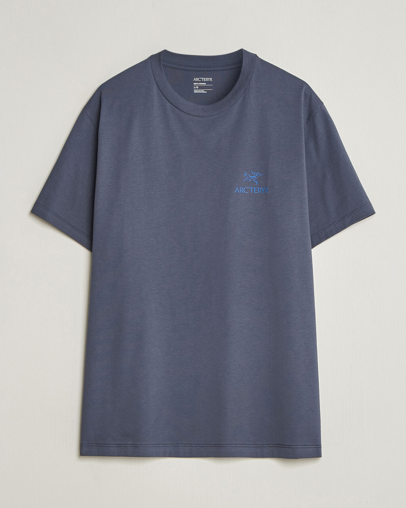 Men | T-Shirts | Arc'teryx | Kragg Cotton Bird Word T-Shirt Dark Stratus