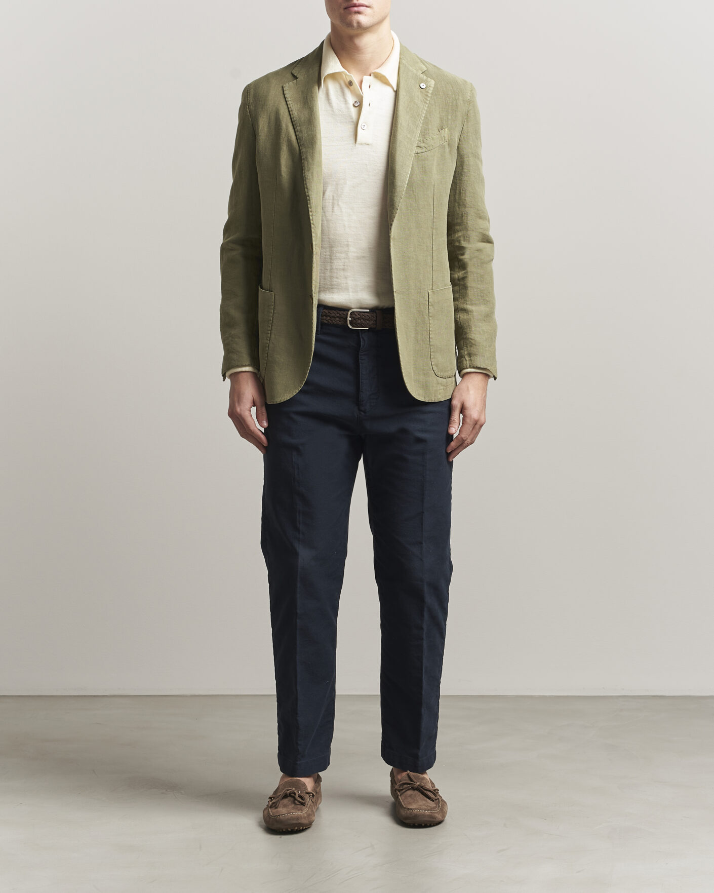 Men | Blazers | L.B.M. 1911 | Jack Regular Fit Linen Blazer Olive