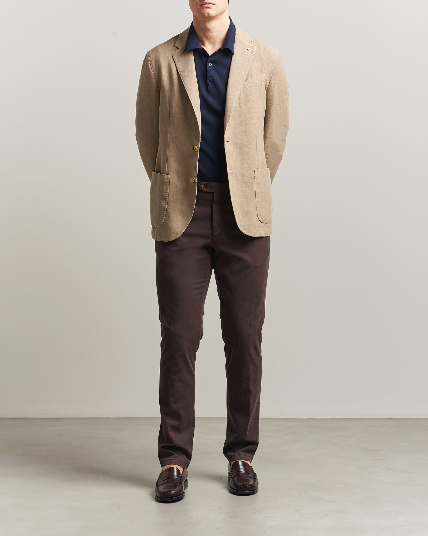 Men | Blazers | L.B.M. 1911 | Jack Regular Fit Linen Blazer Taupe