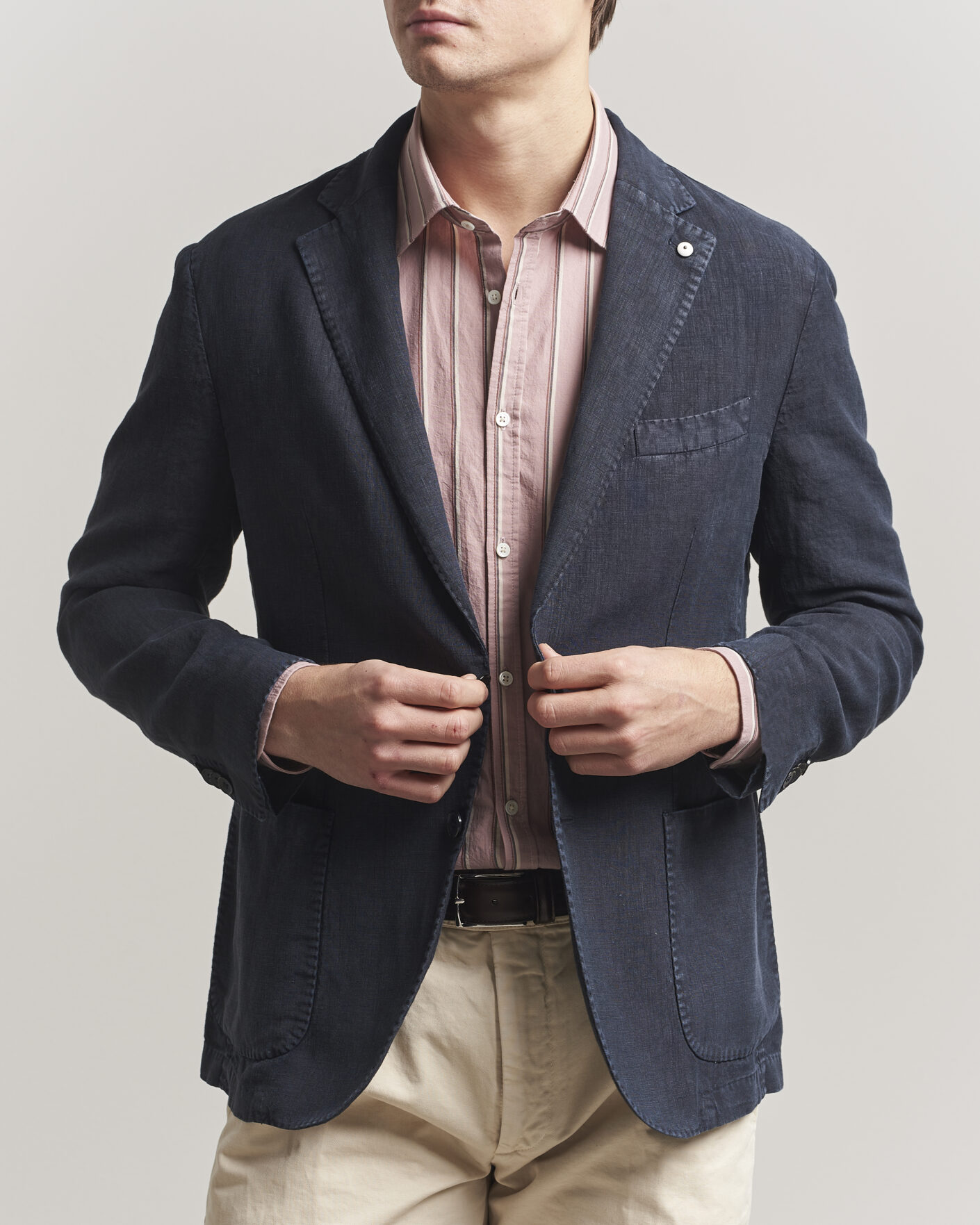 Men | Blazers | L.B.M. 1911 | Jack Regular Fit Linen Blazer Navy