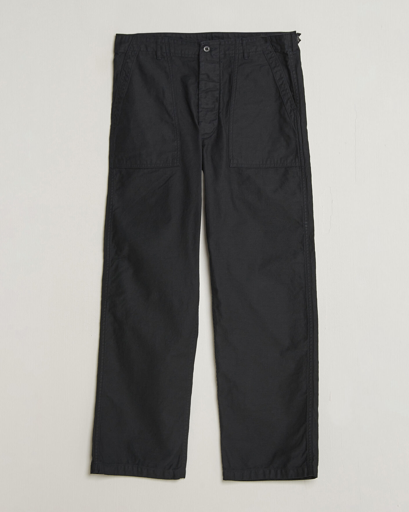 Men | Trousers | orSlow | Regular Fit Original Sateen Fatigue Pants Black