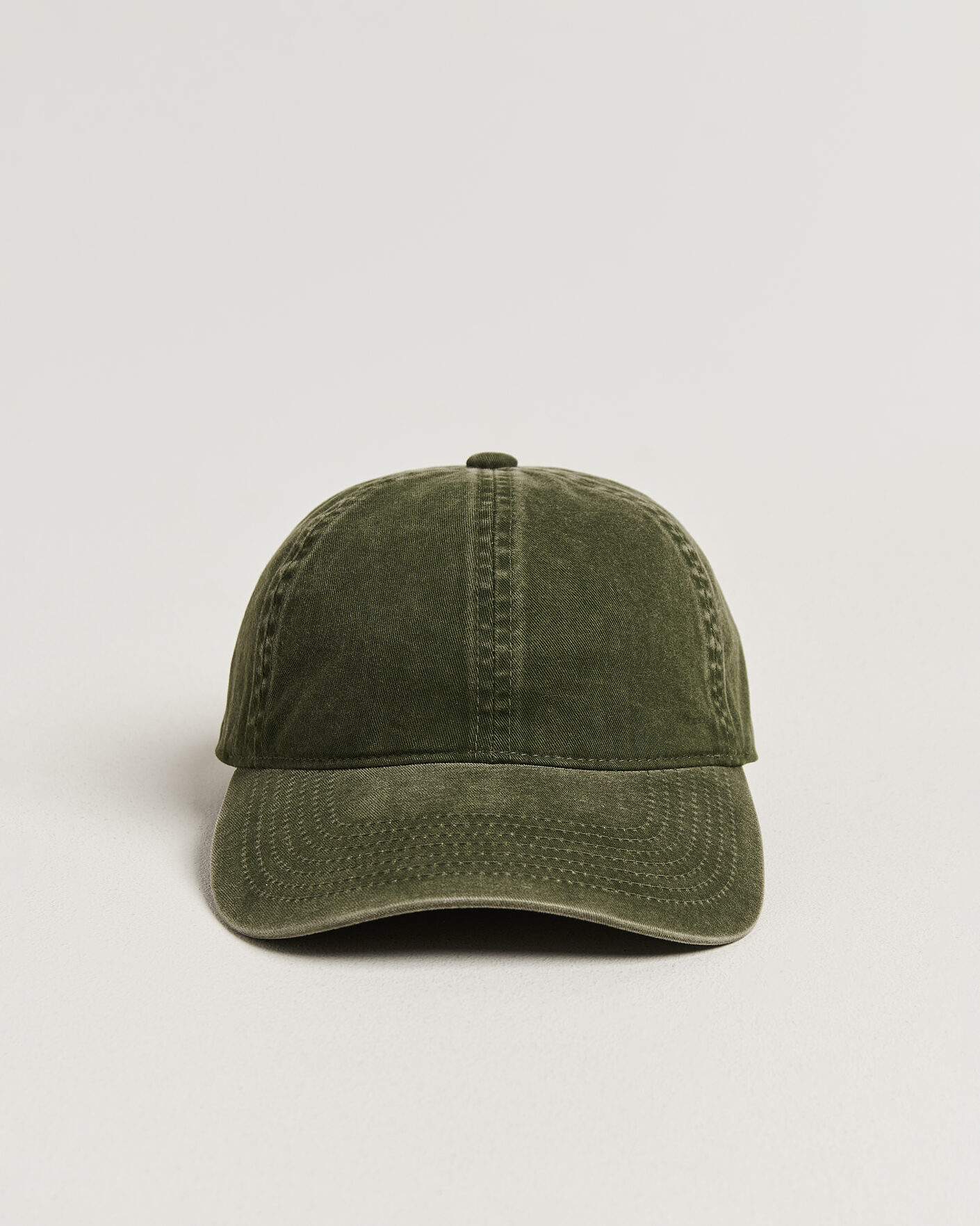 Men | Hats & Caps | Varsity Headwear | Washed Cotton Baseball Cap Green