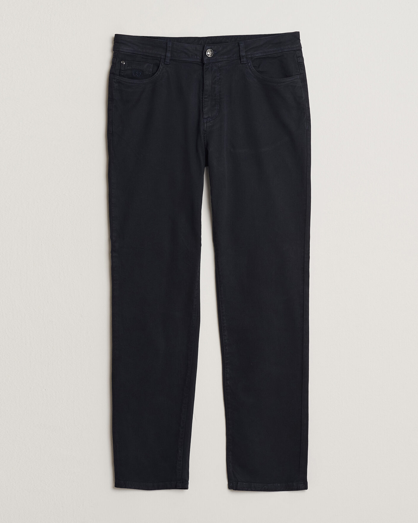 Men | Trousers | Oscar Jacobson | Slim Fit 5-Pocket Chino Navy