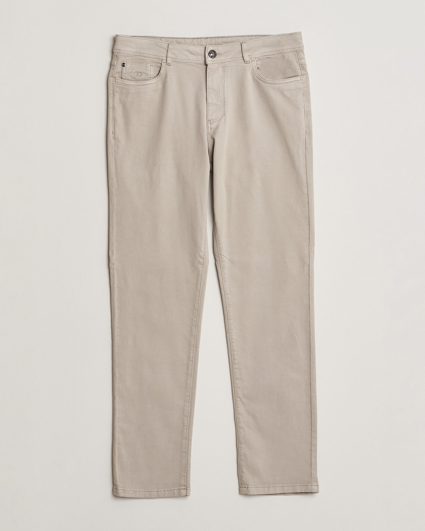 Men | Trousers | Oscar Jacobson | Slim Fit 5-Pocket Chino Beige