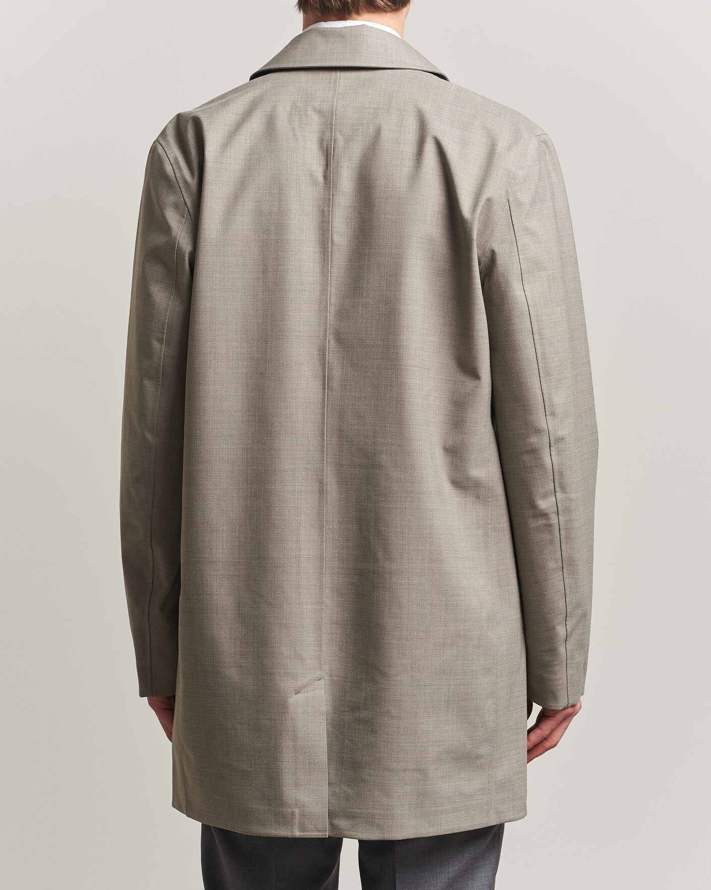 UBR Sky Fall Savile Wool Waterproof Coat Sand at CareOfCarl.com