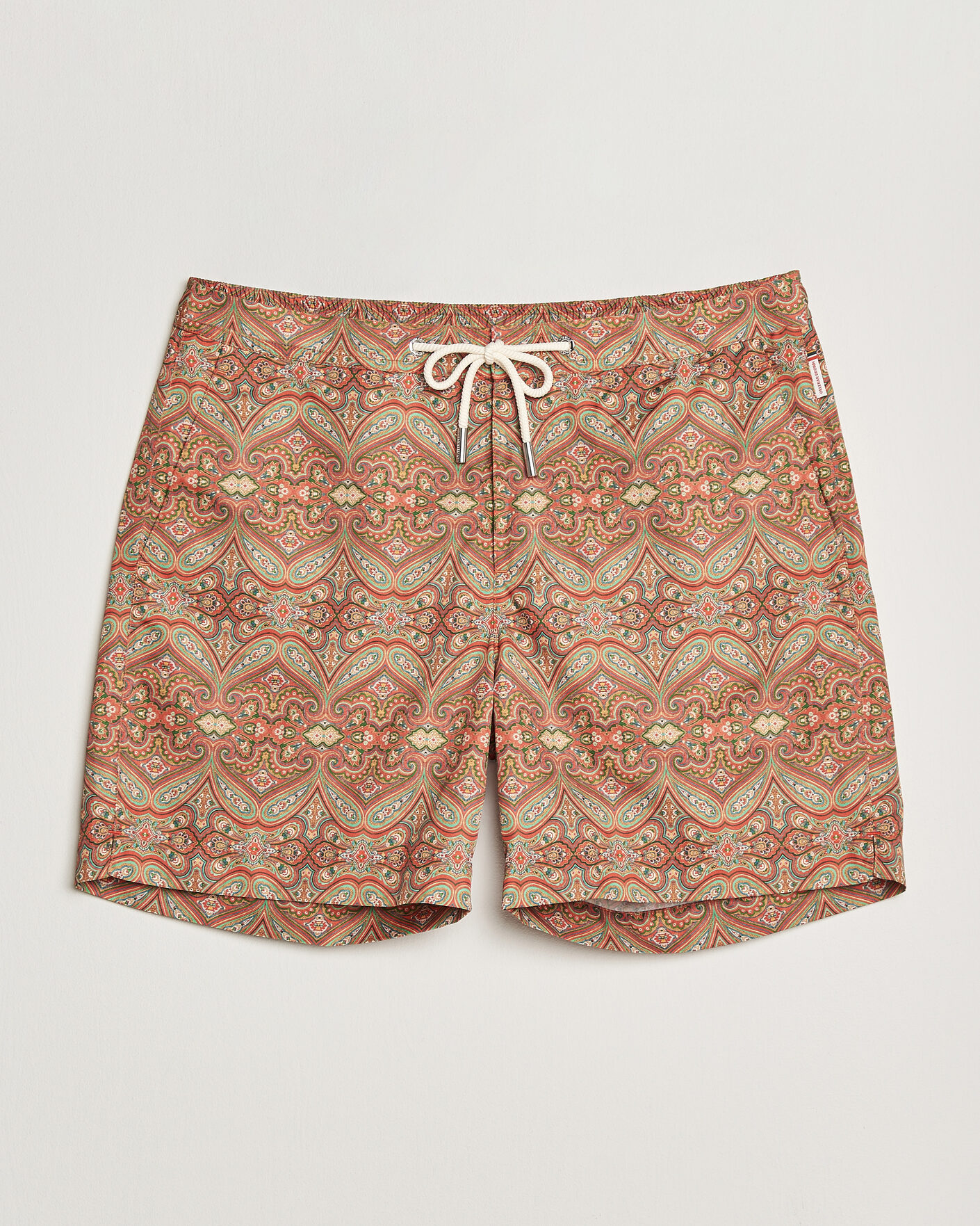 Orlebar Brown Bulldog Drawcord Carnival Swim Shorts Vermillion at