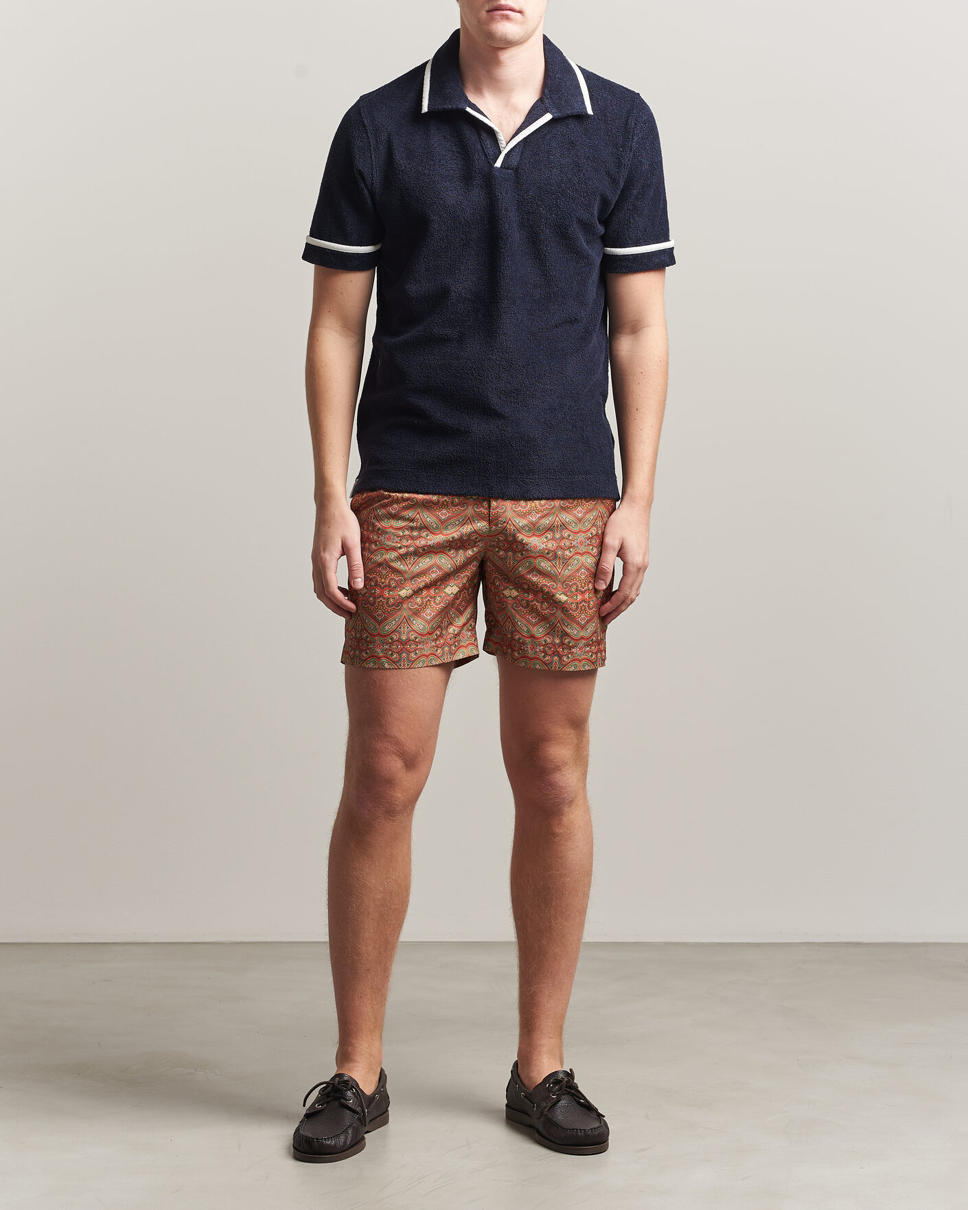 Men | Swimwear | Orlebar Brown | Bulldog Drawcord Carnival Swim Shorts Vermillion