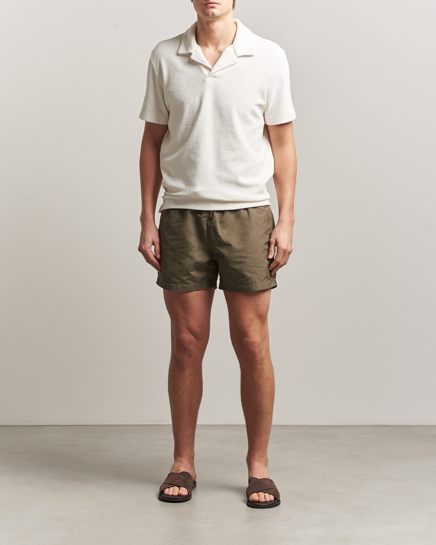 Men | Polo Shirts | Orlebar Brown | Terry Resort Polo Thasos Beach