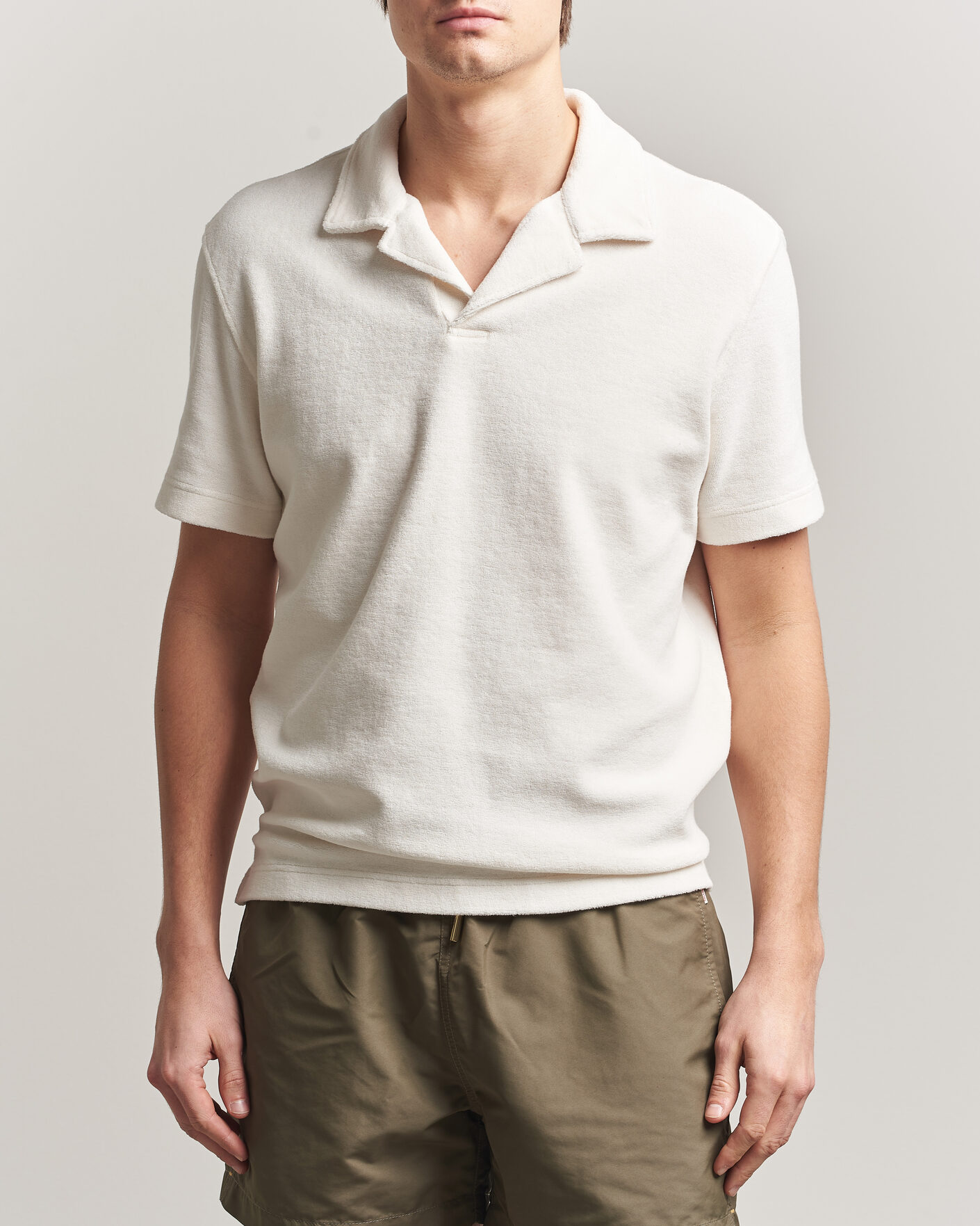 Men | Polo Shirts | Orlebar Brown | Terry Resort Polo Thasos Beach