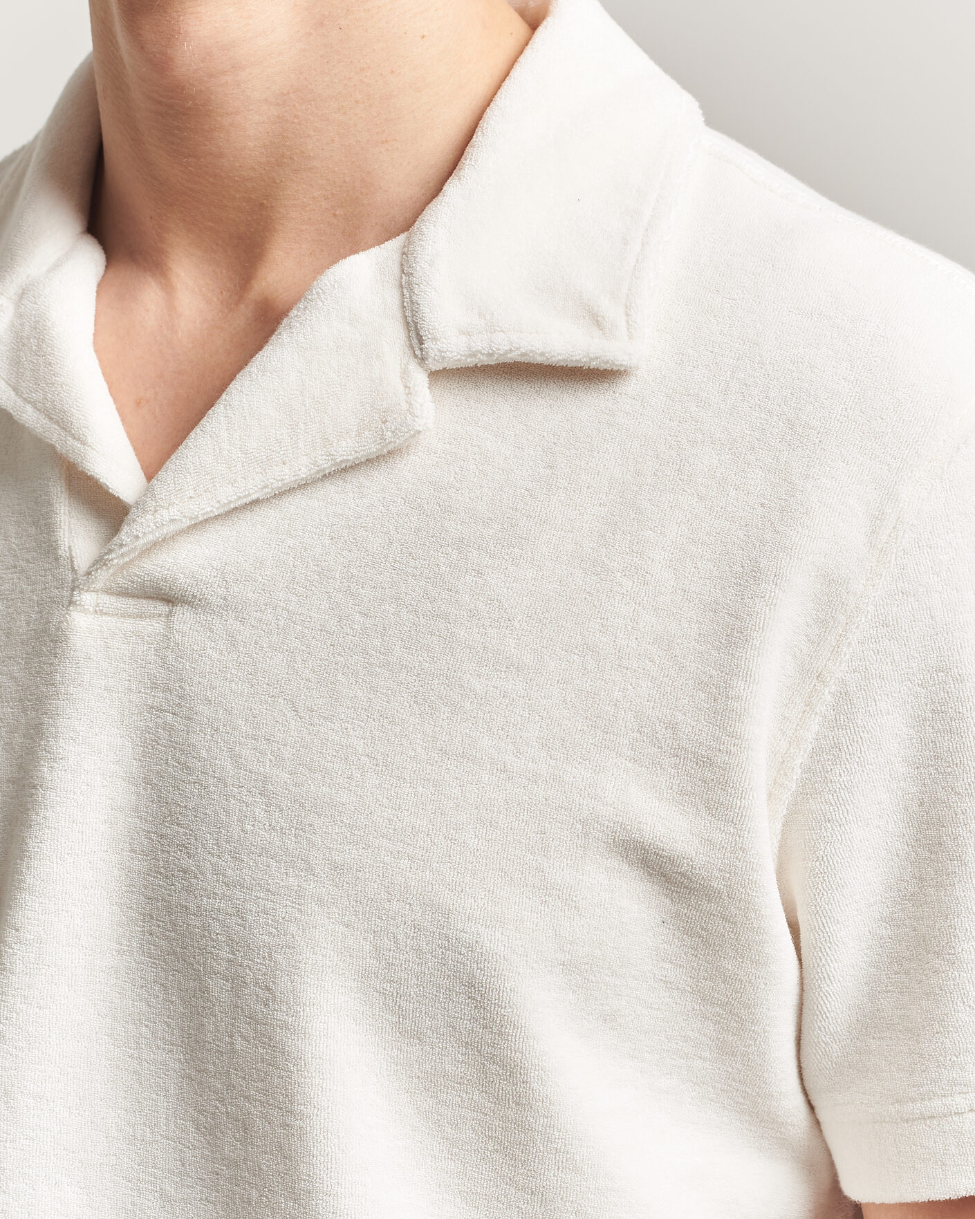 Men | Polo Shirts | Orlebar Brown | Terry Resort Polo Thasos Beach