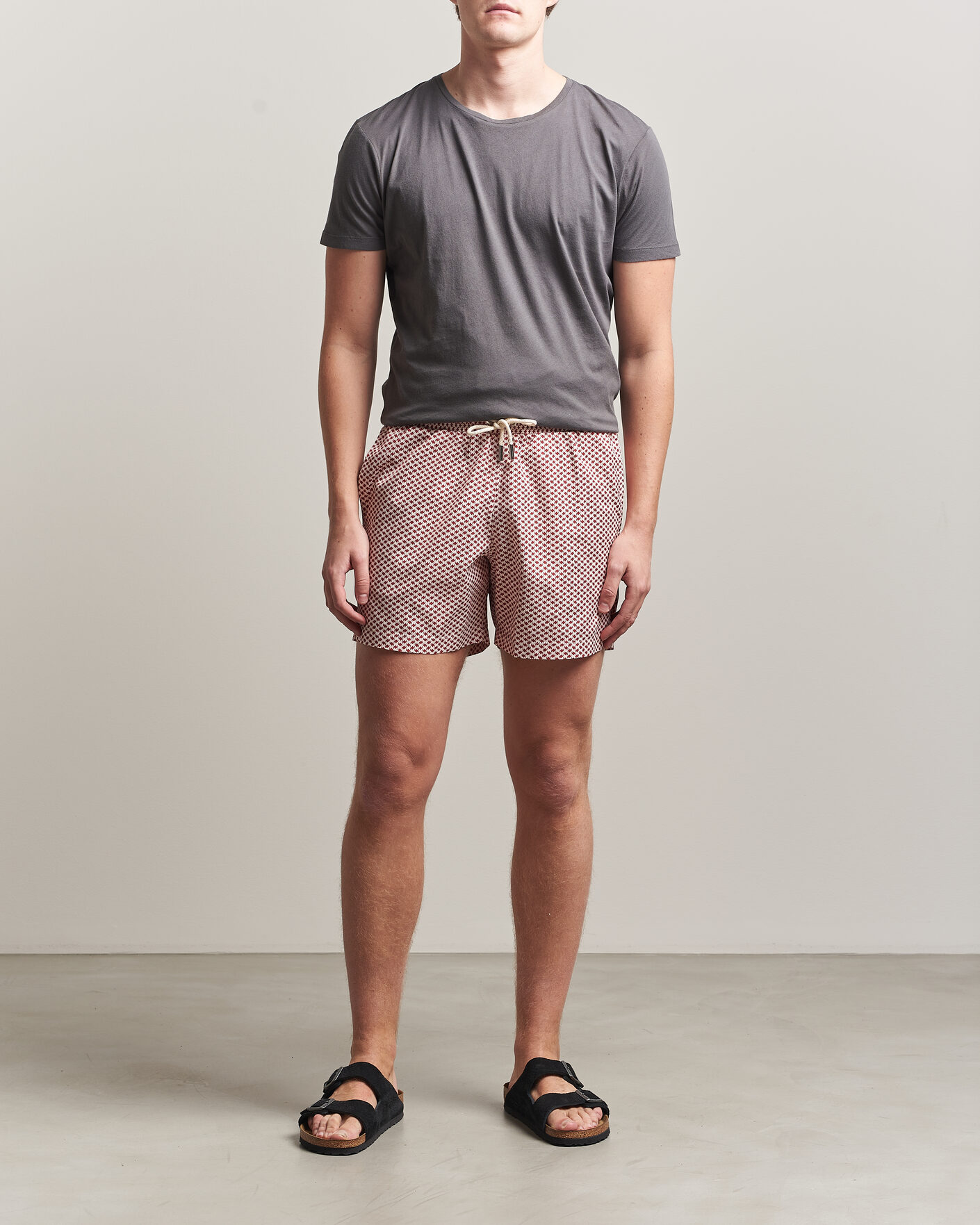 Men | T-Shirts | Orlebar Brown | OB Crew T-Shirt Elephant Grey