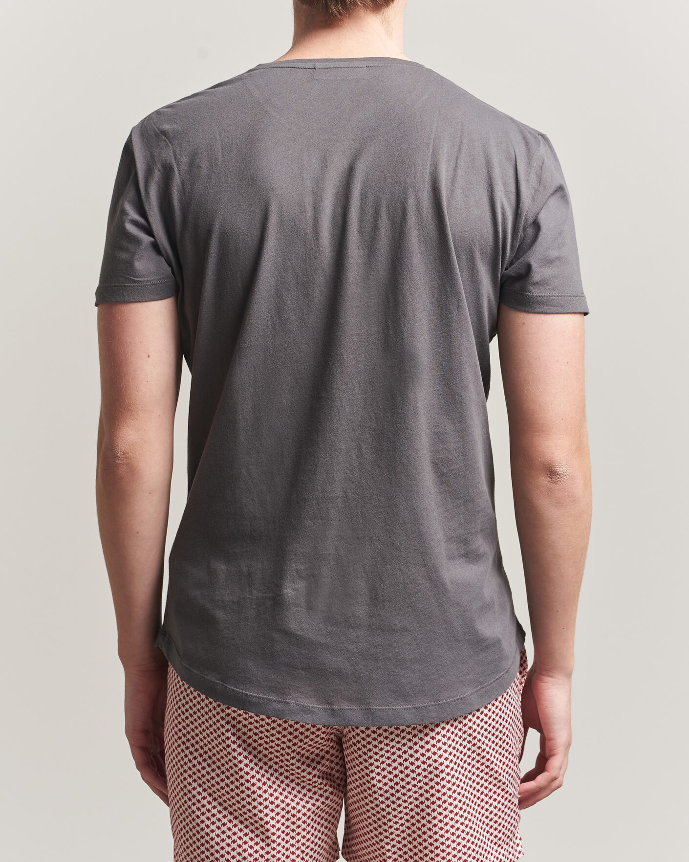 Men | T-Shirts | Orlebar Brown | OB Crew T-Shirt Elephant Grey
