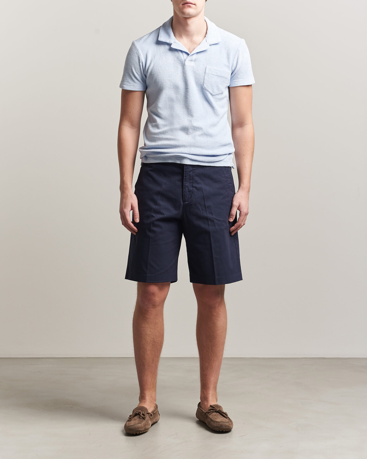 Men | Shorts | Orlebar Brown | Laurent Cotton Shorts Night Iris