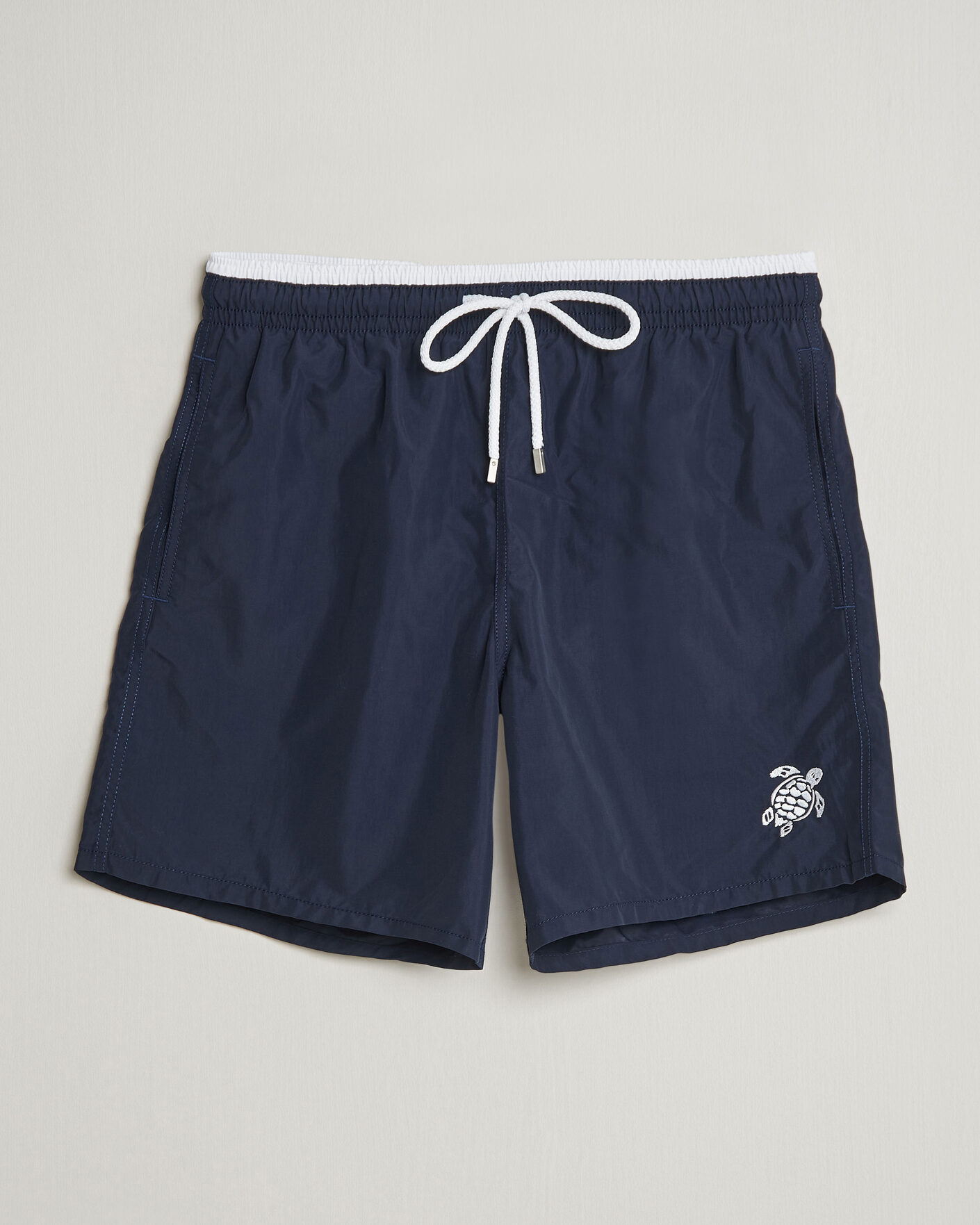 Vilebrequin Moka Swimshorts Marine/Blanc at CareOfCarl.com