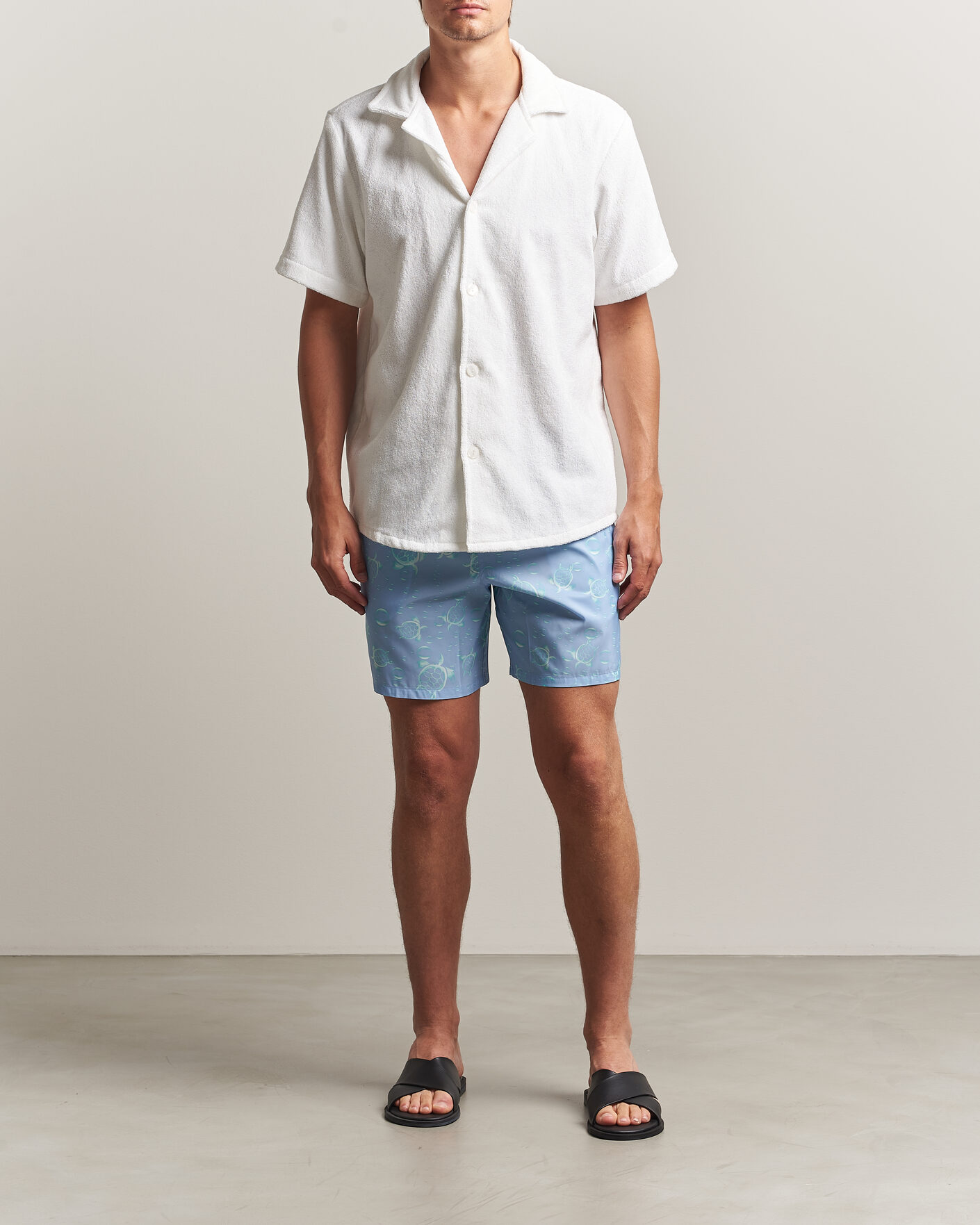 Men | Swimwear | Vilebrequin | Mahina Swimshorts Cloudy Blue