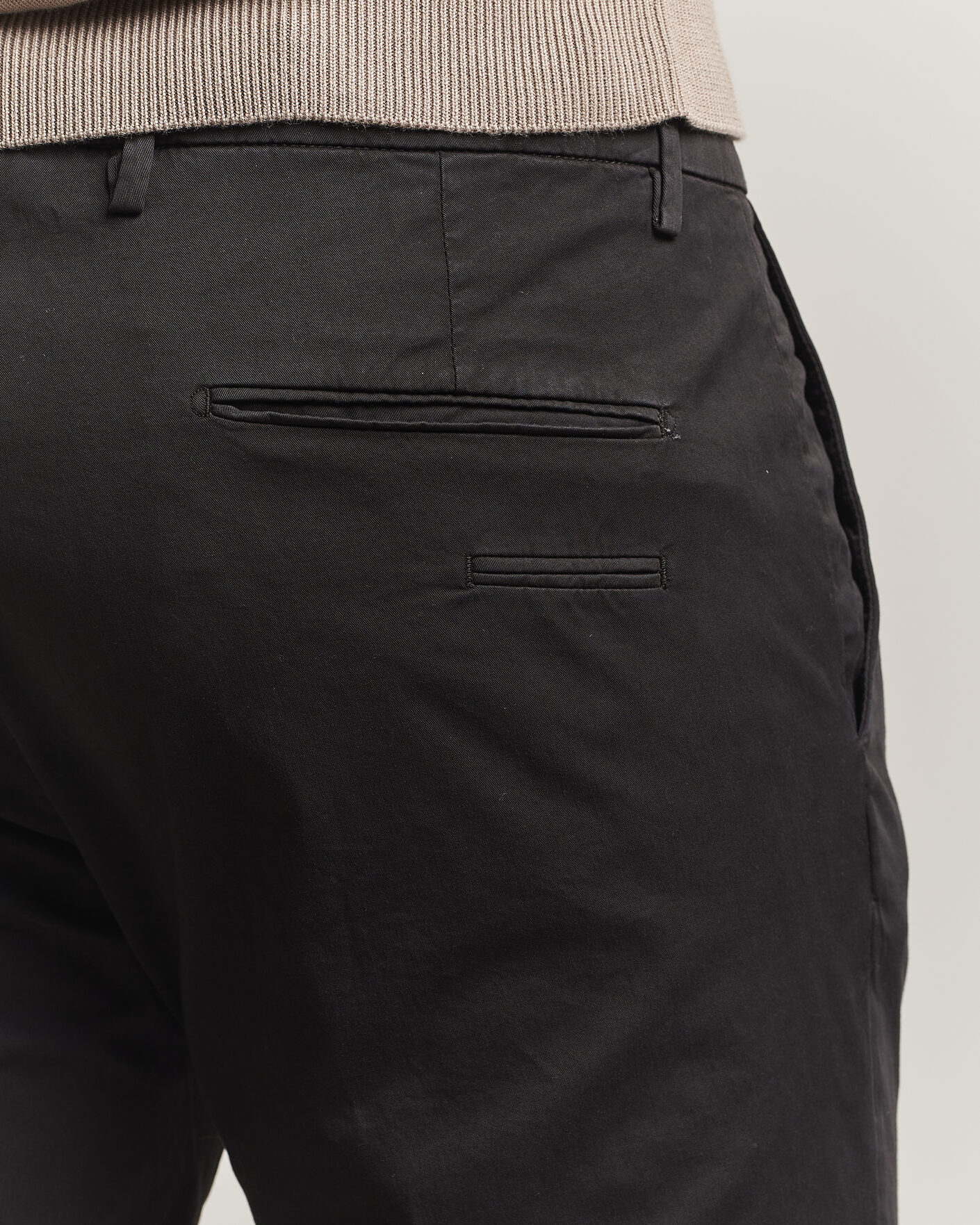 Men | Trousers | Briglia 1949 | Slim Fit Cotton Chinos Black