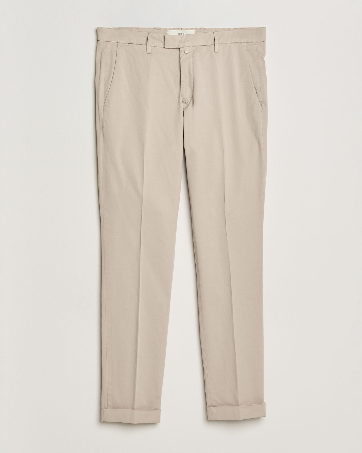 Men | Trousers | Briglia 1949 | Slim Fit Cotton Chinos Beige