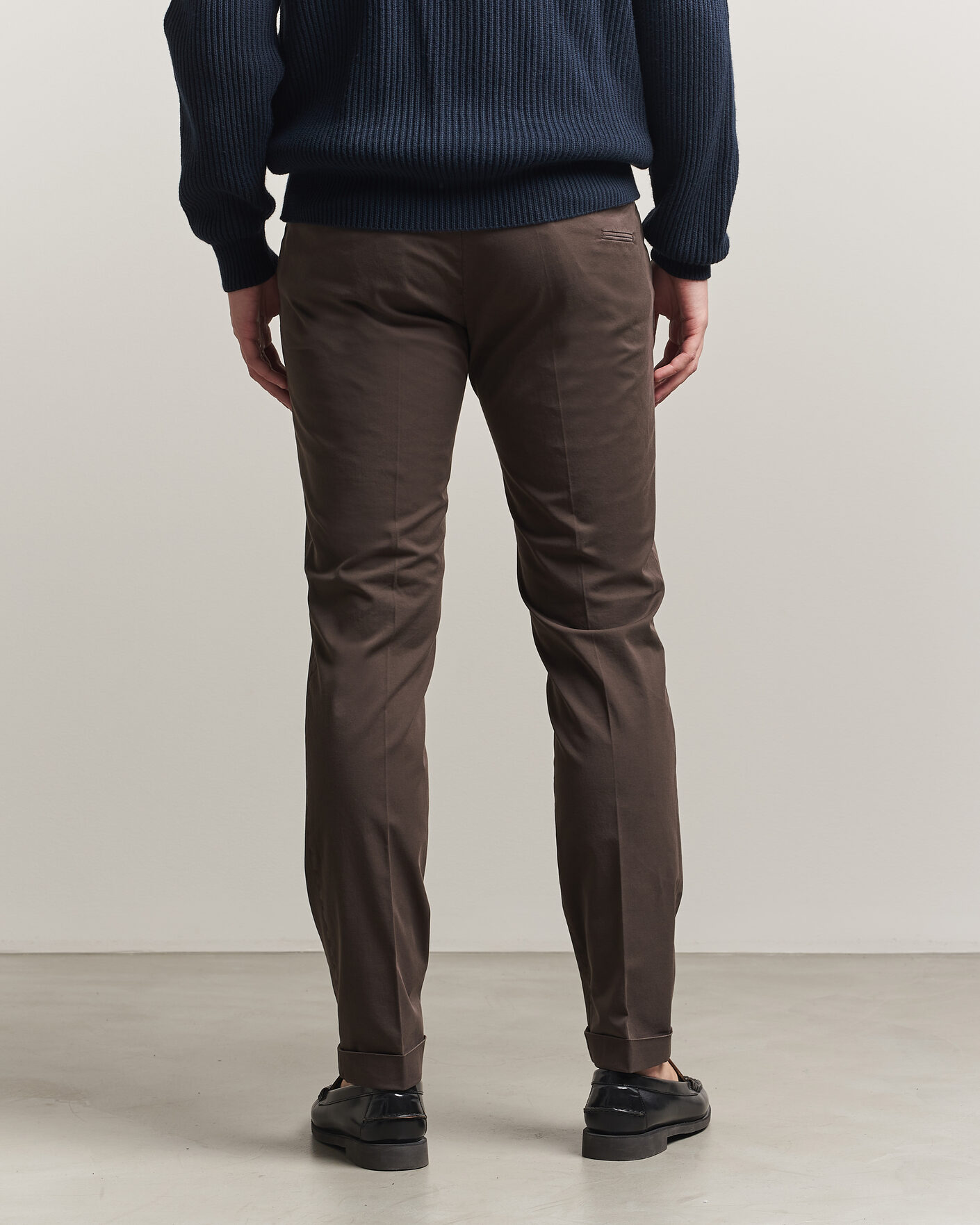 Men | Trousers | Briglia 1949 | Slim Fit Cotton Chinos Brown