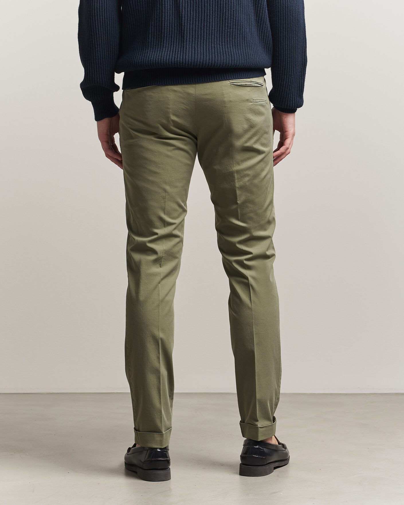 Men | Trousers | Briglia 1949 | Slim Fit Cotton Chinos Olive