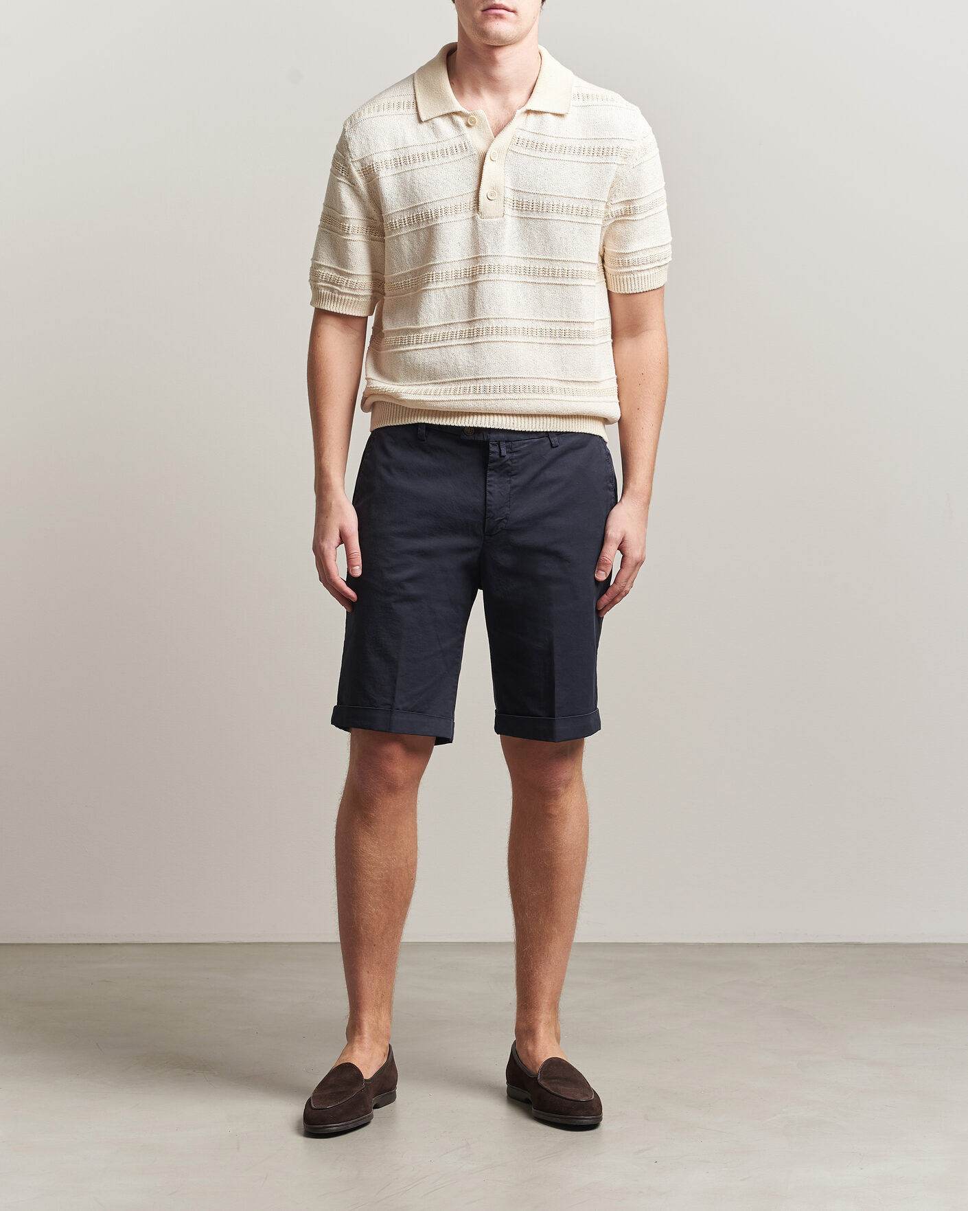 Men | Shorts | Briglia 1949 | Cotton Stretch Shorts Navy