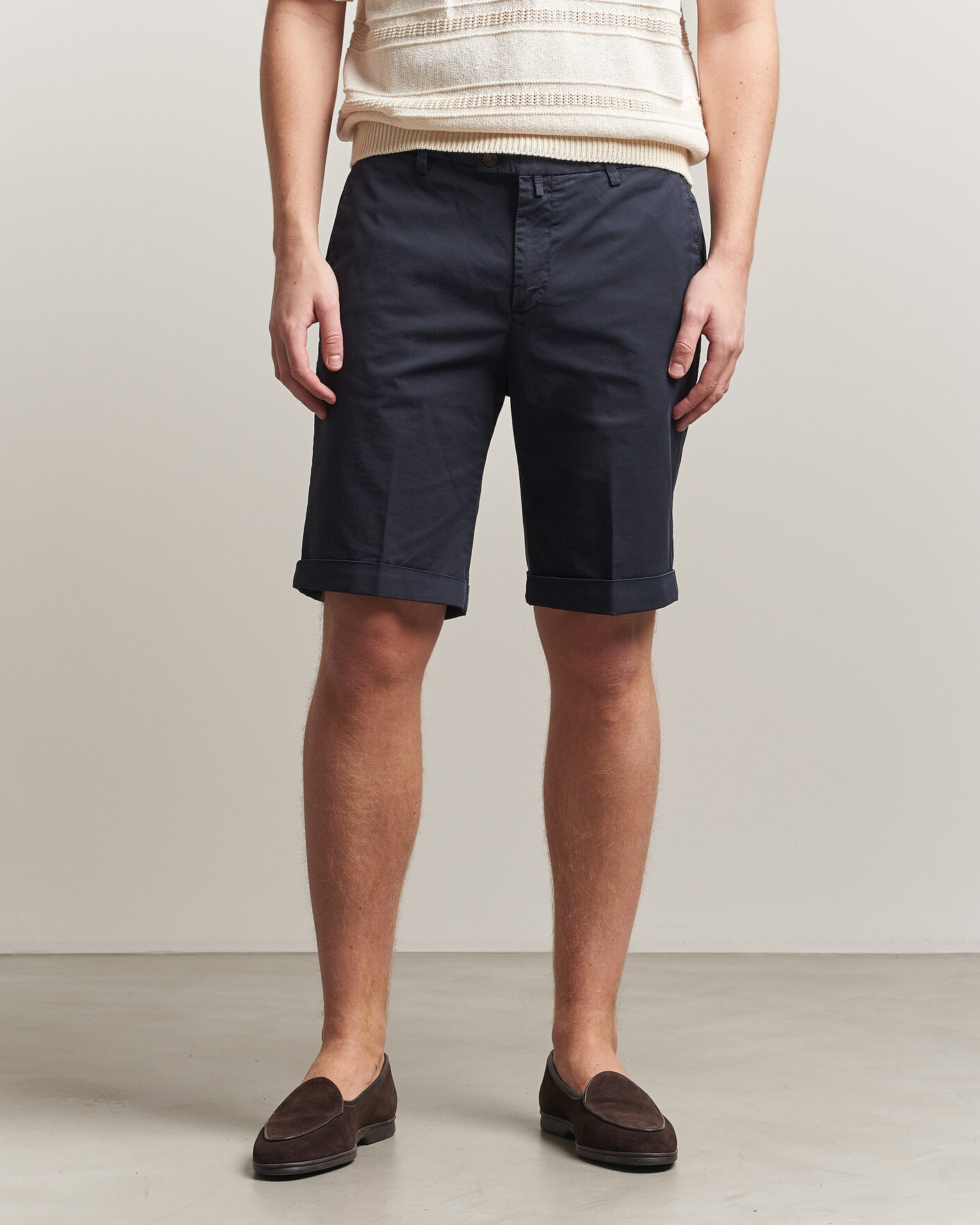 Men | Shorts | Briglia 1949 | Cotton Stretch Shorts Navy