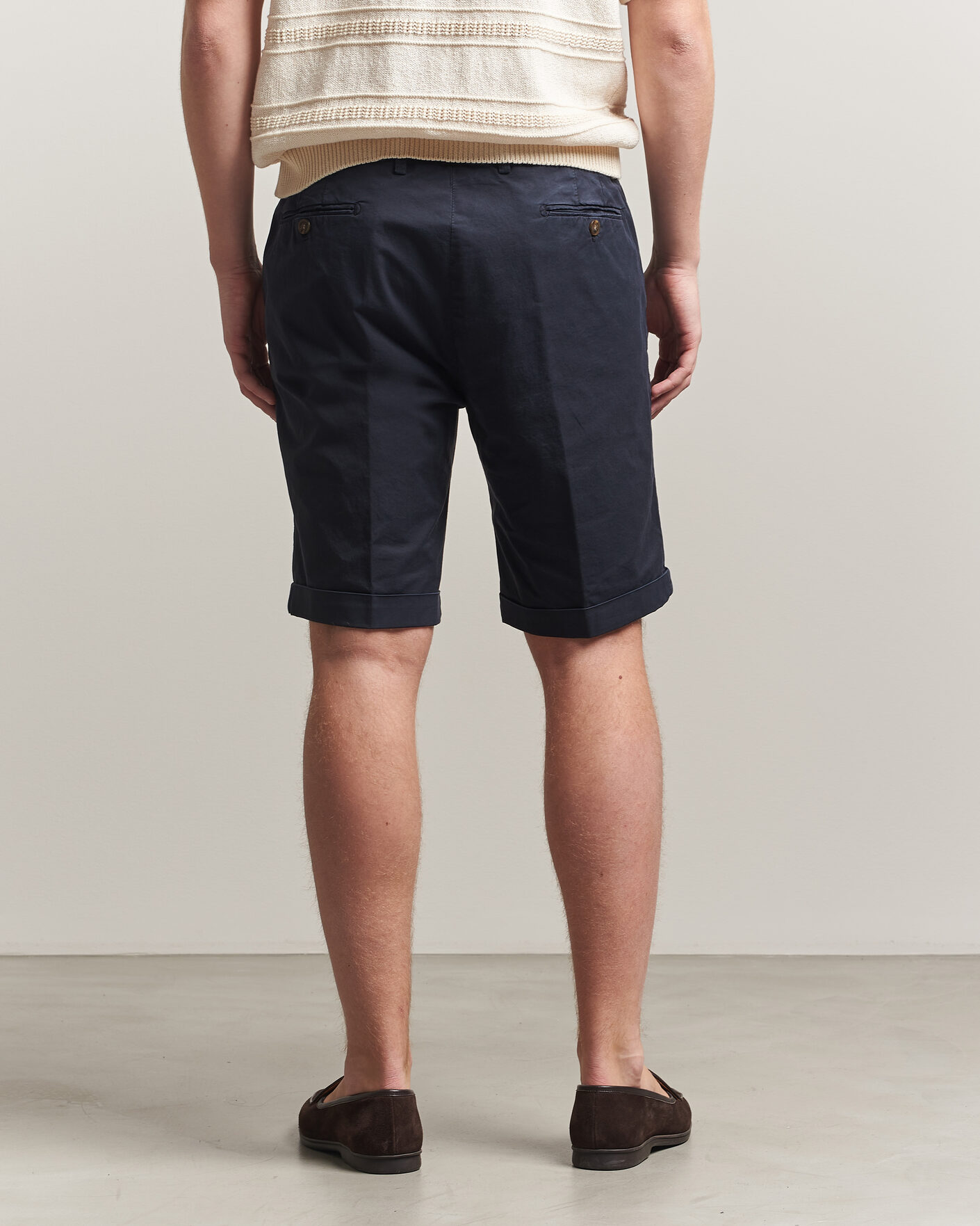 Men | Shorts | Briglia 1949 | Cotton Stretch Shorts Navy