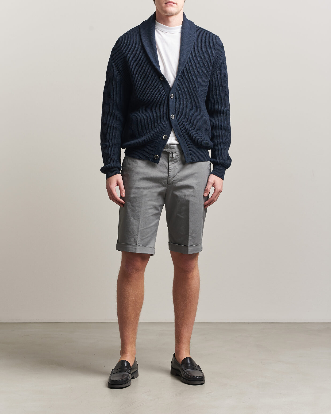 Men | Shorts | Briglia 1949 | Cotton Stretch Shorts Grey