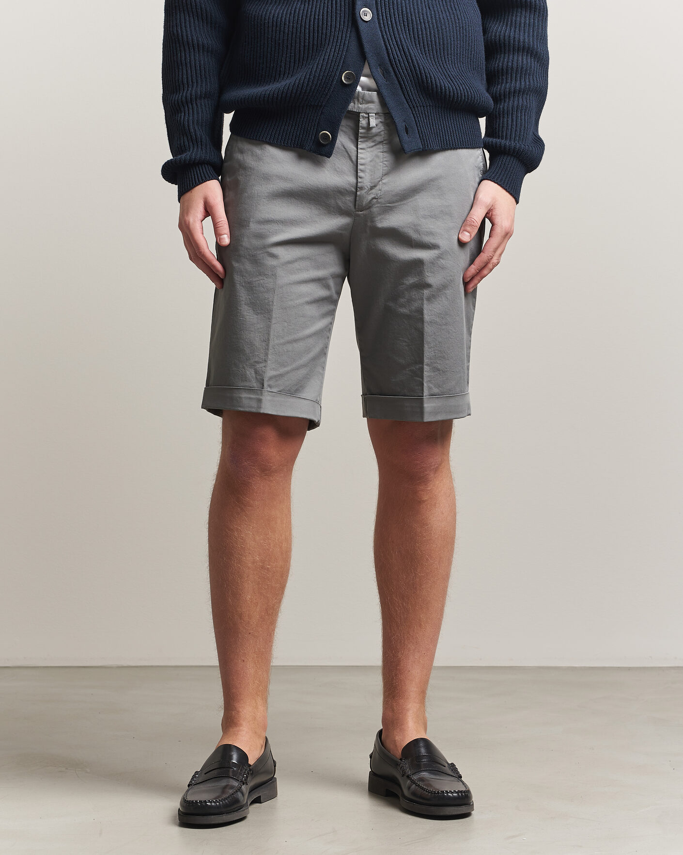 Men | Shorts | Briglia 1949 | Cotton Stretch Shorts Grey