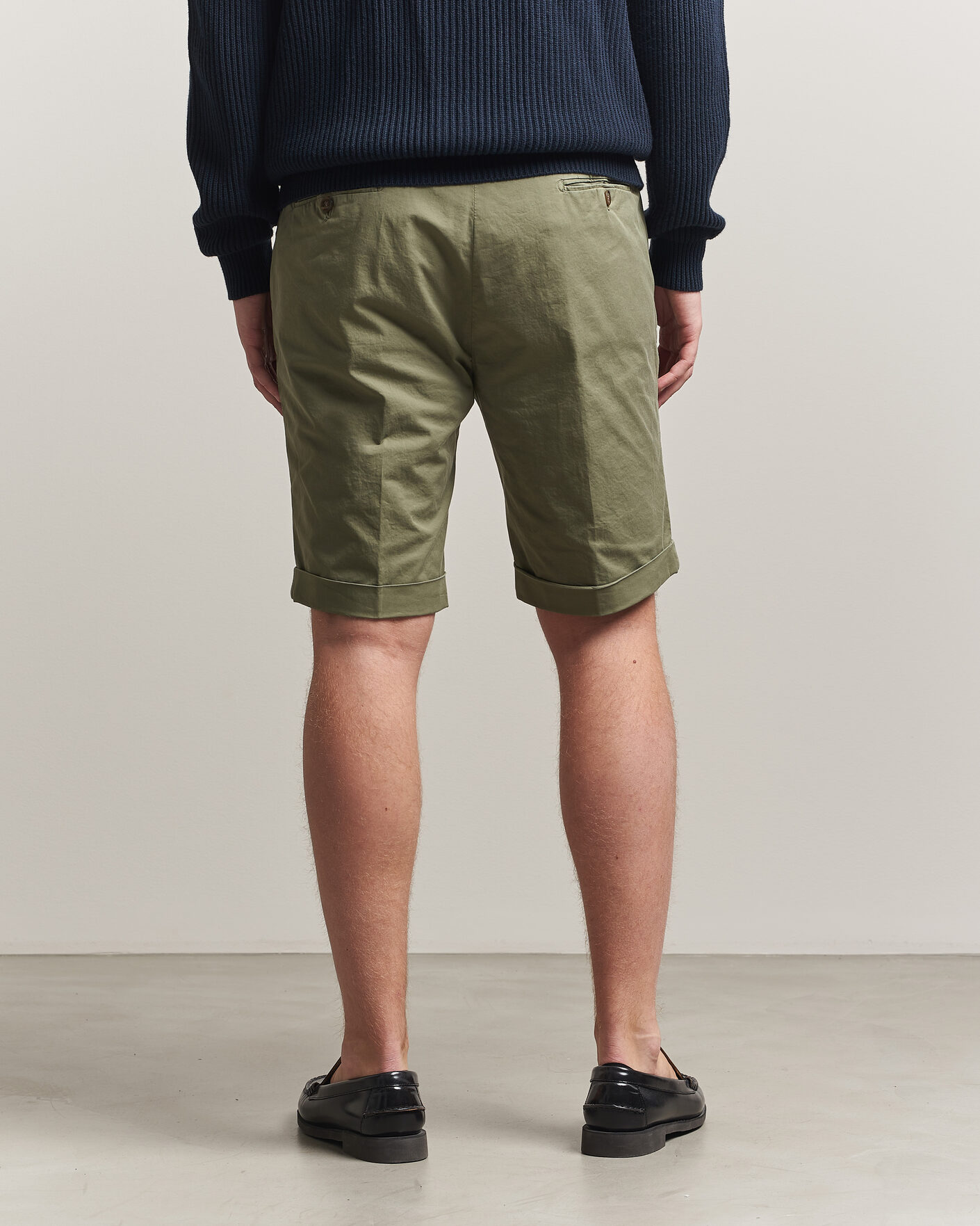 Briglia 1949 Cotton Stretch Shorts Olive at CareOfCarl.com