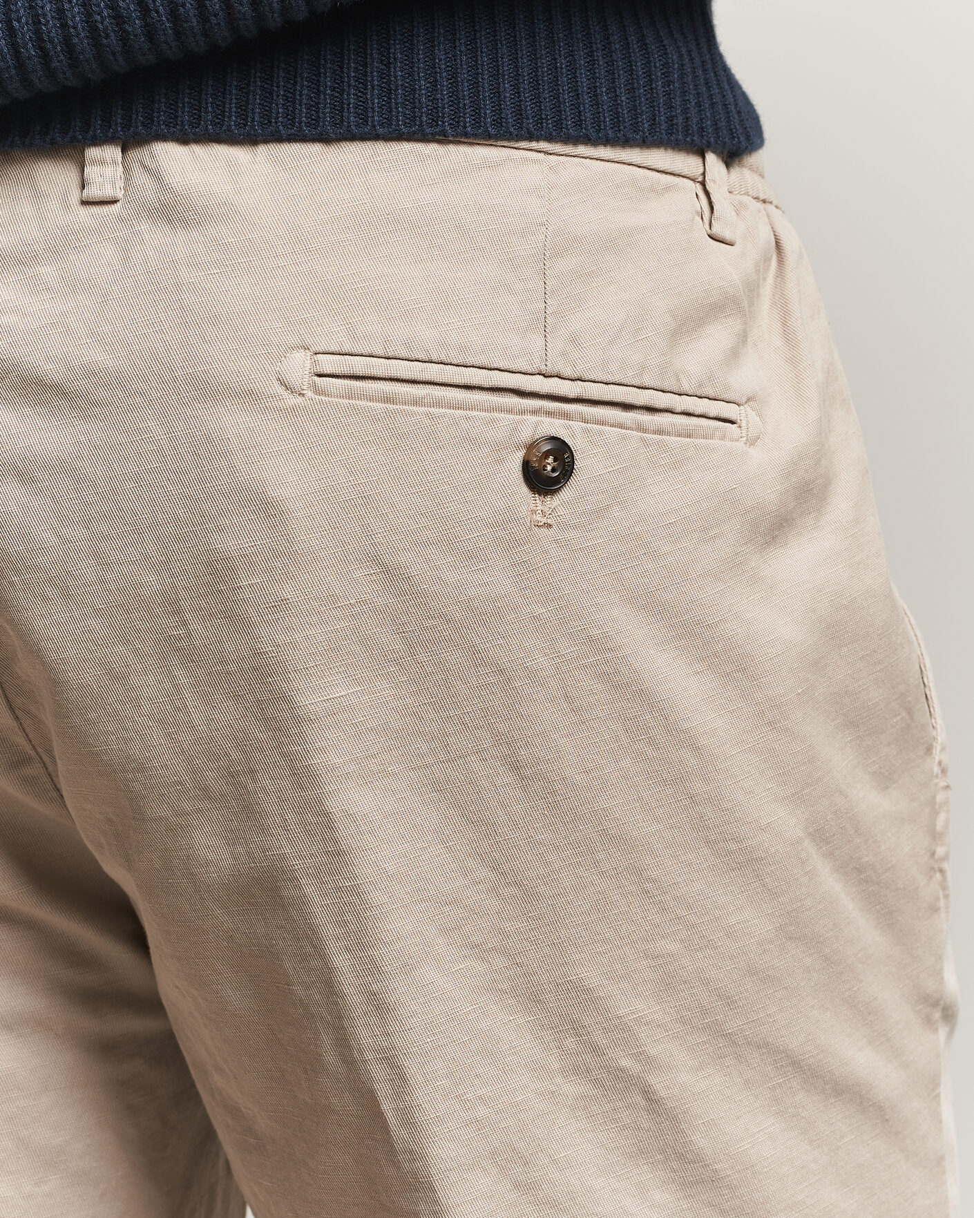 Men | Shorts | Briglia 1949 | Cotton/Linen Drawstring Shorts Beige
