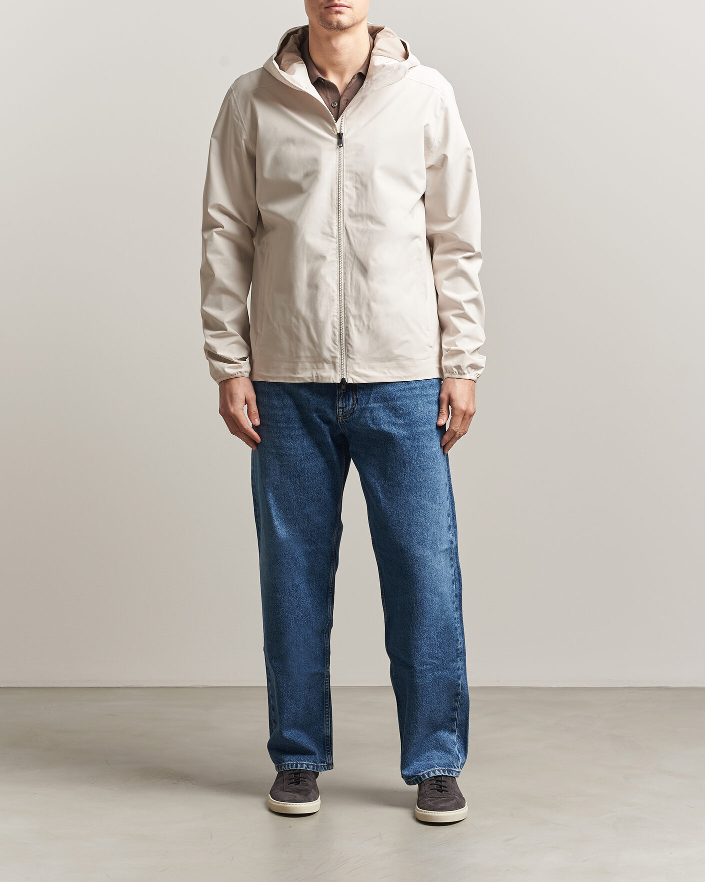 Men | Coats & Jackets | Scandinavian Edition | Hood II Waterproof Jacket Neutral White