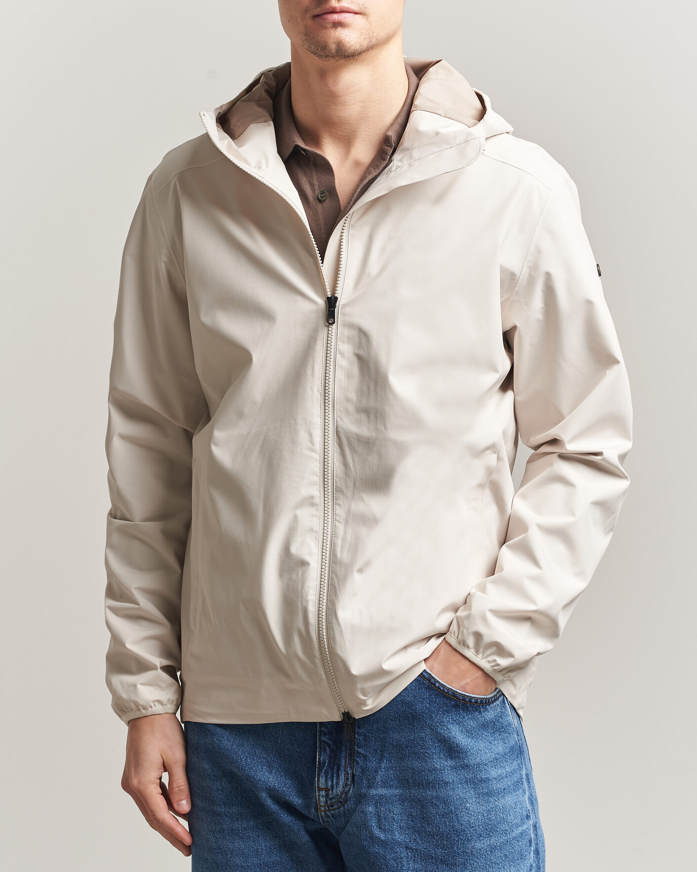 Men | Coats & Jackets | Scandinavian Edition | Hood II Waterproof Jacket Neutral White