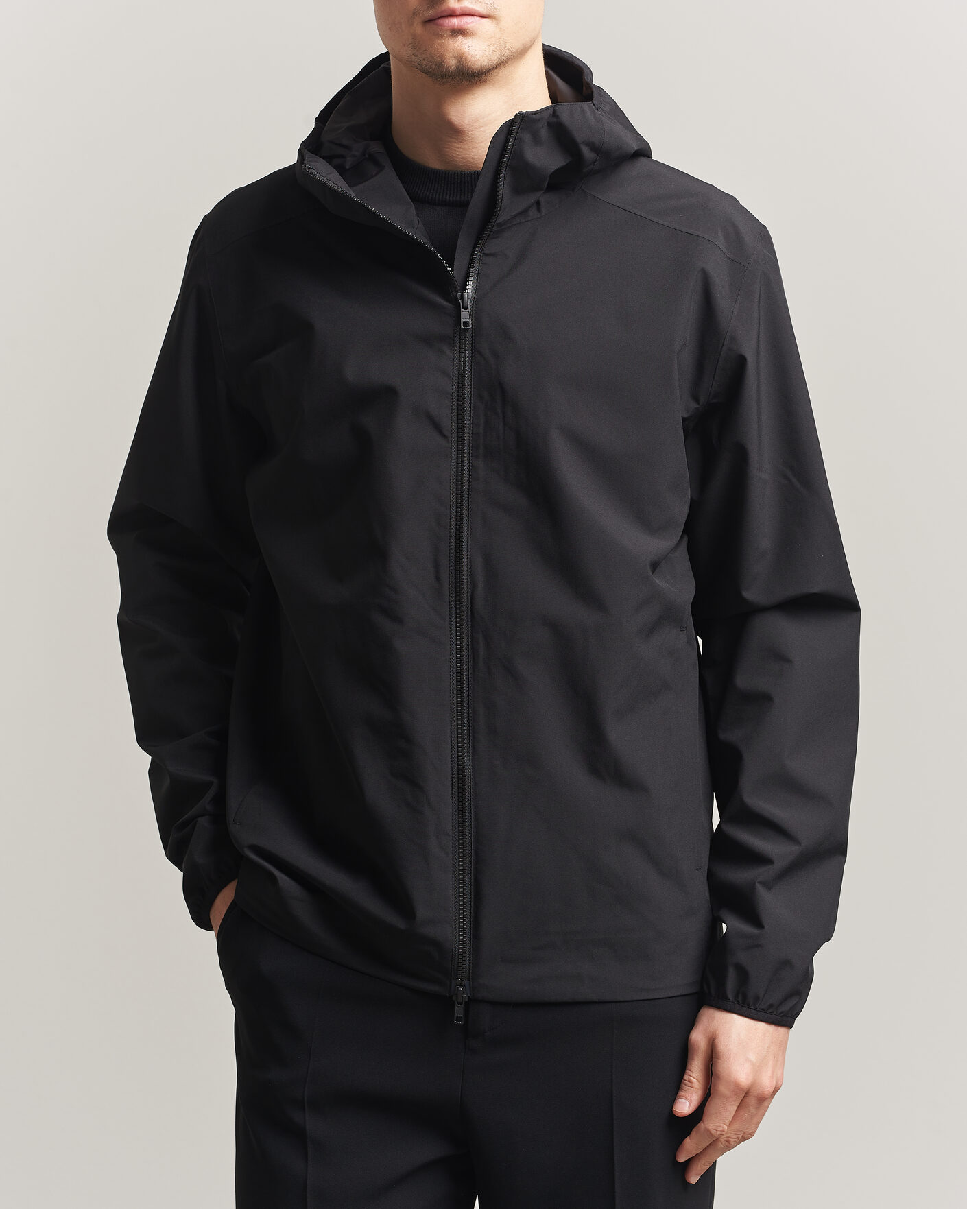 Men | Coats & Jackets | Scandinavian Edition | Hood II Waterproof Jacket Onyx