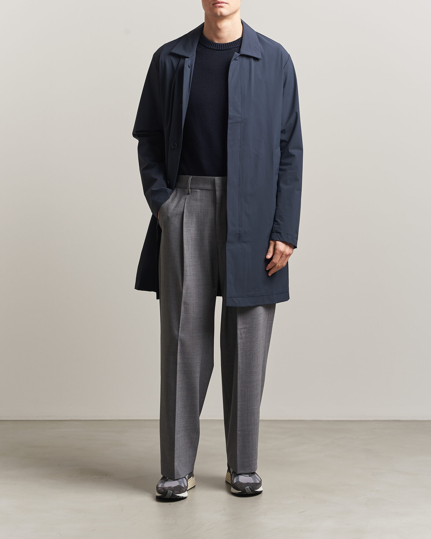 Men | Coats & Jackets | Scandinavian Edition | Ascend II Lightweight Coat Navy