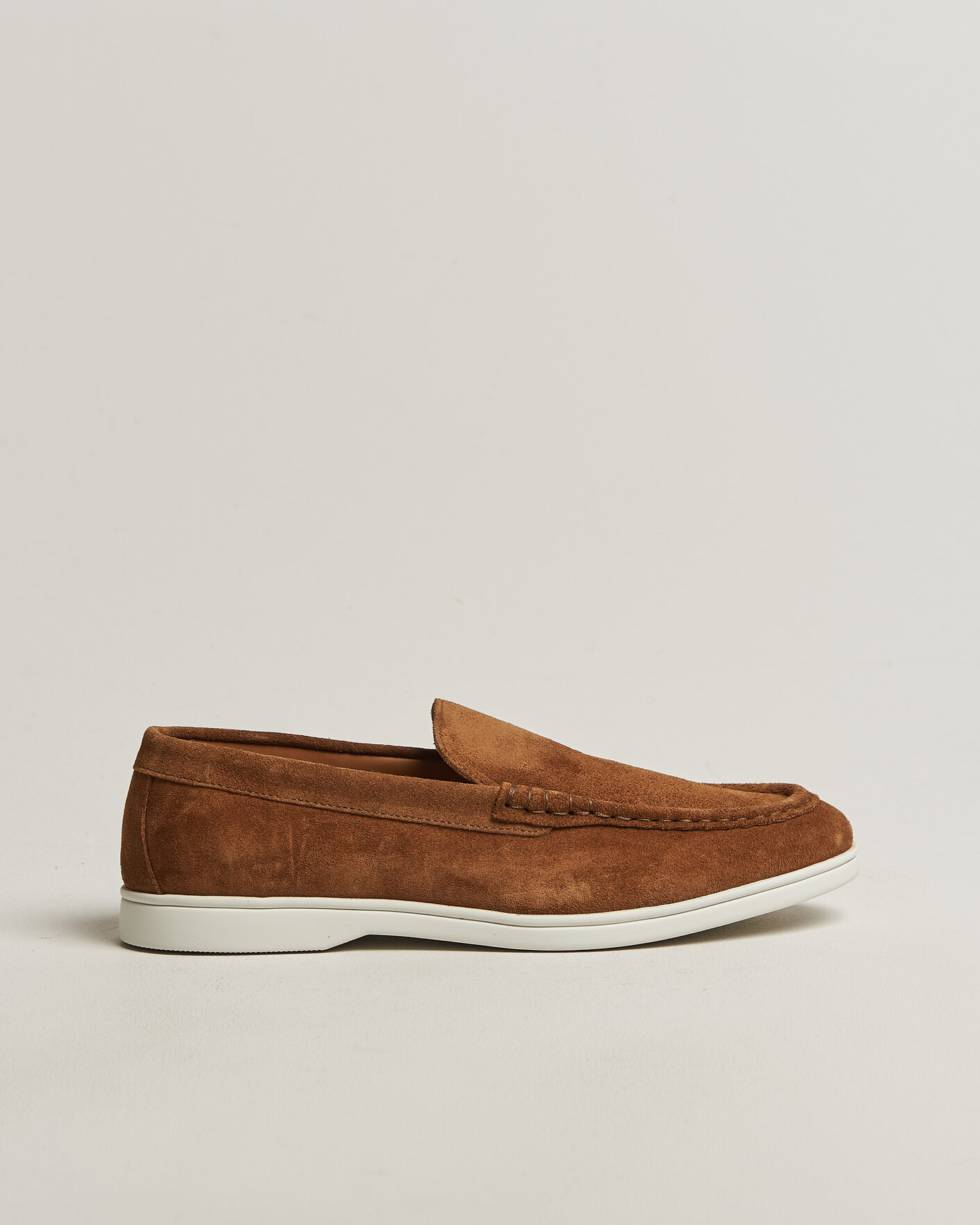 Men | Loafers | Charles Tyrwhitt | Suede Slip On Loafers Light Brown