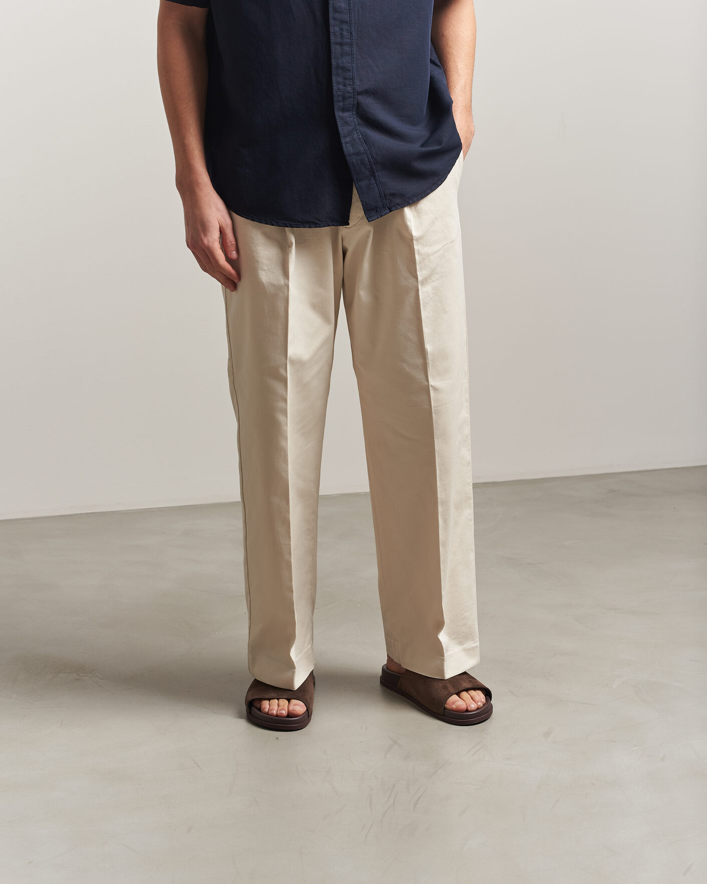 Men | Sandals & Slides | Thera's | Classic Slide Sandals Dark Brown Suede