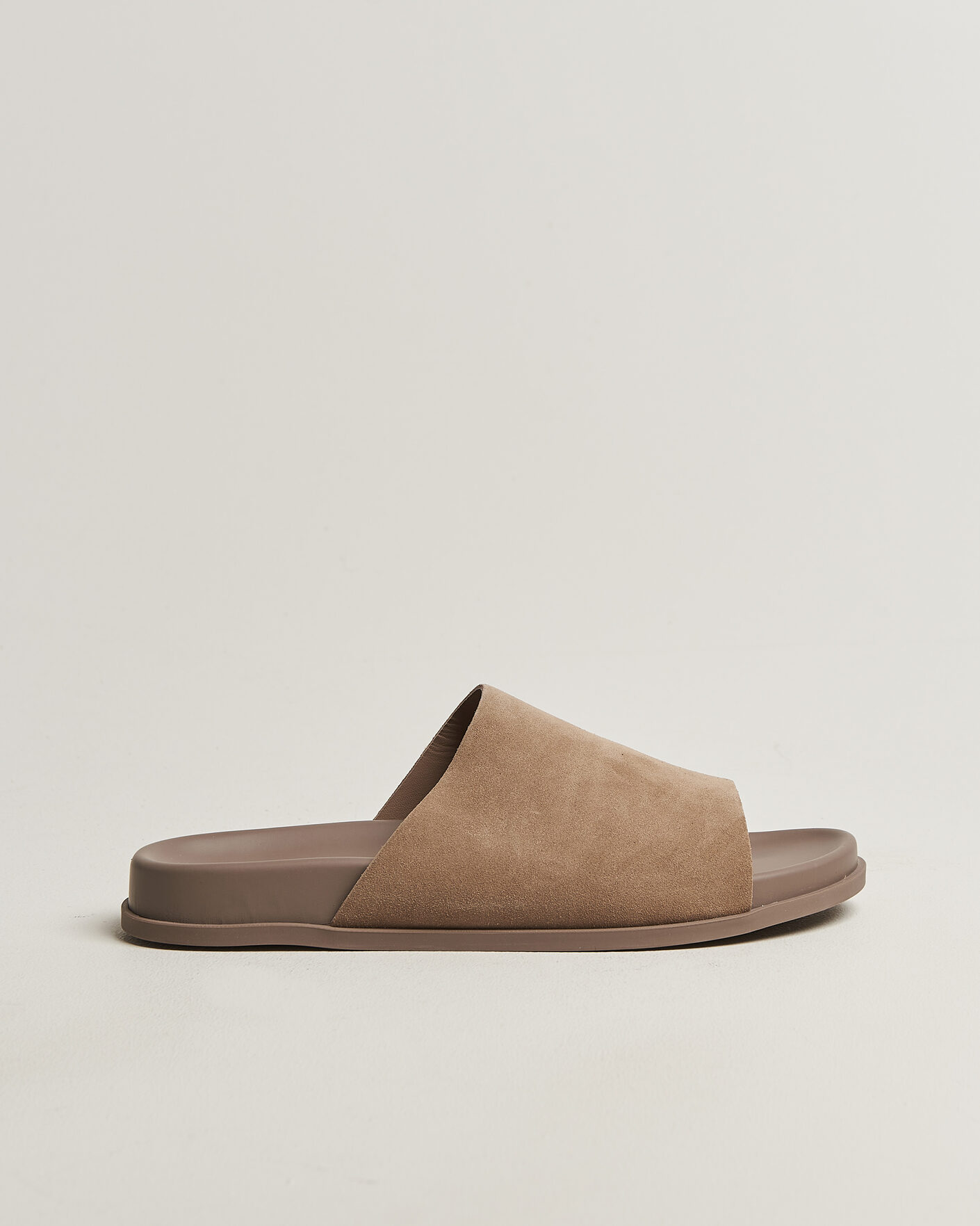 Men | Sandals & Slides | Thera's | Classic Slide Sandals Stone Suede