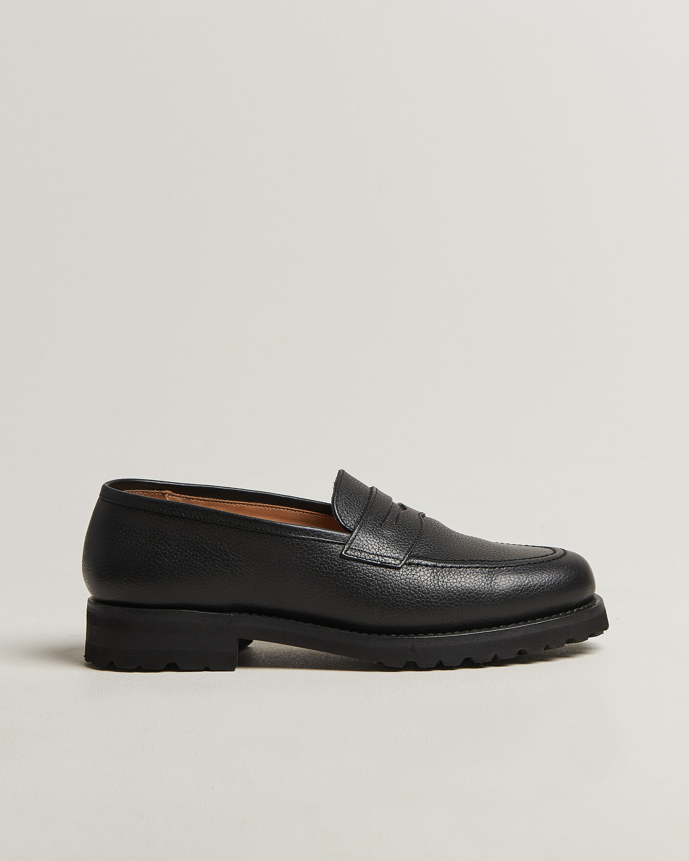 Men | Loafers | Myrqvist for Care of Carl | Myrqvist Stenhammar II Vibram Loafer Black Grained Calf