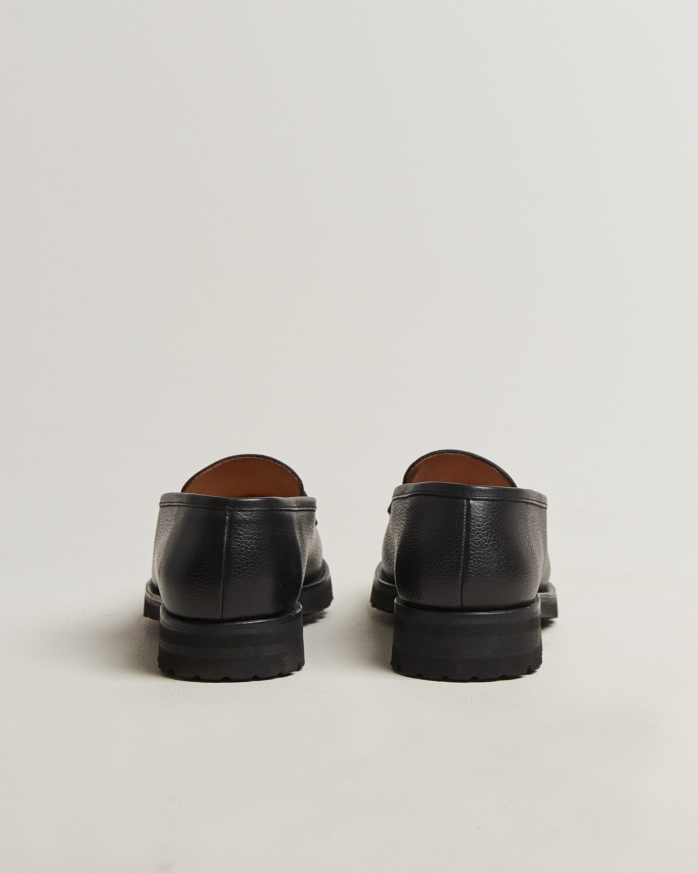 Men | Loafers | Myrqvist for Care of Carl | Myrqvist Stenhammar II Vibram Loafer Black Grained Calf