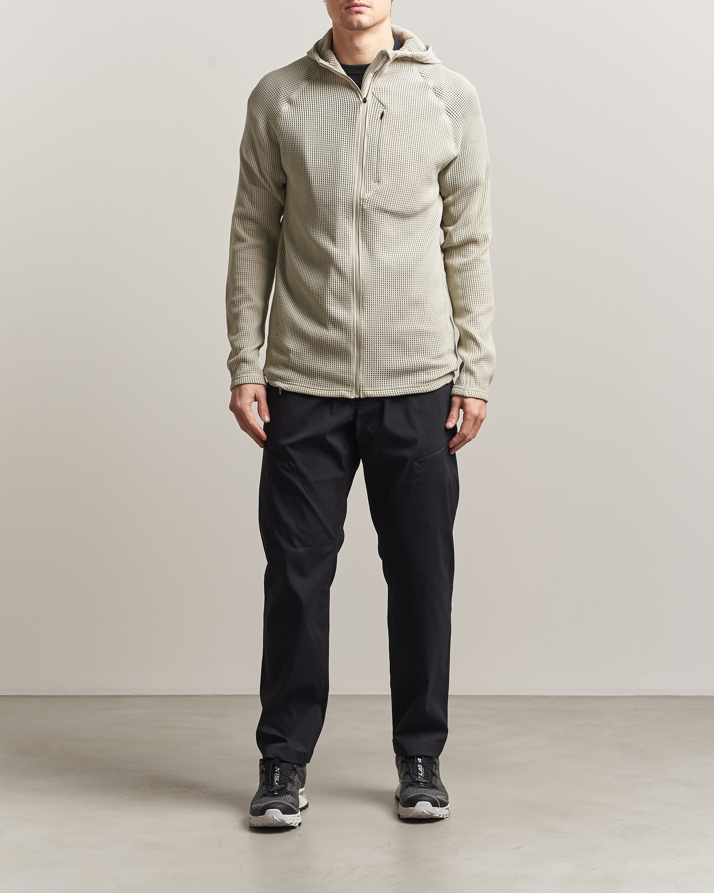 Men | Sweaters & Knitwear | Houdini | Pace Flow Houdi Greenish Grey
