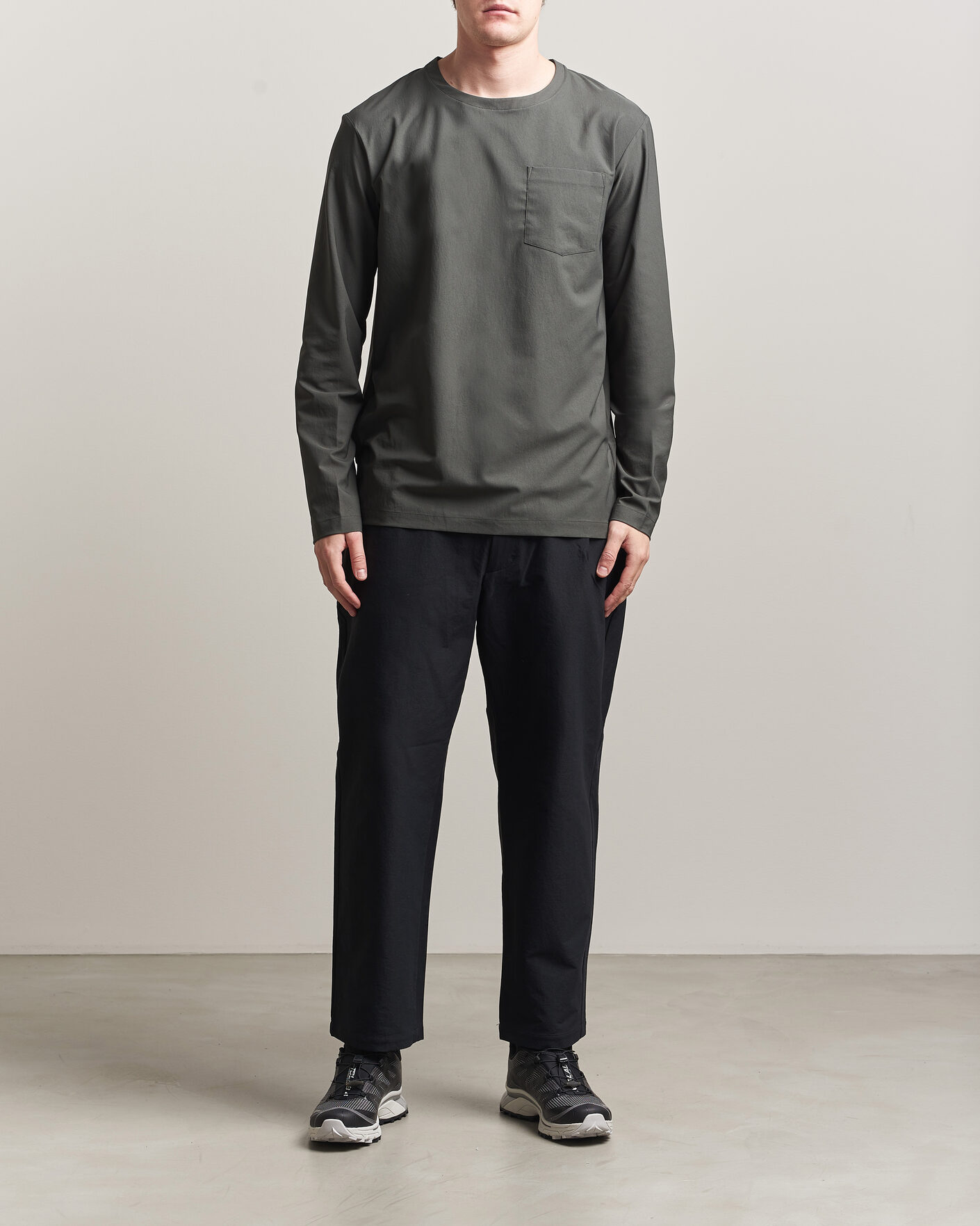 Men | T-Shirts | Houdini | Cover Crew Green Illusion