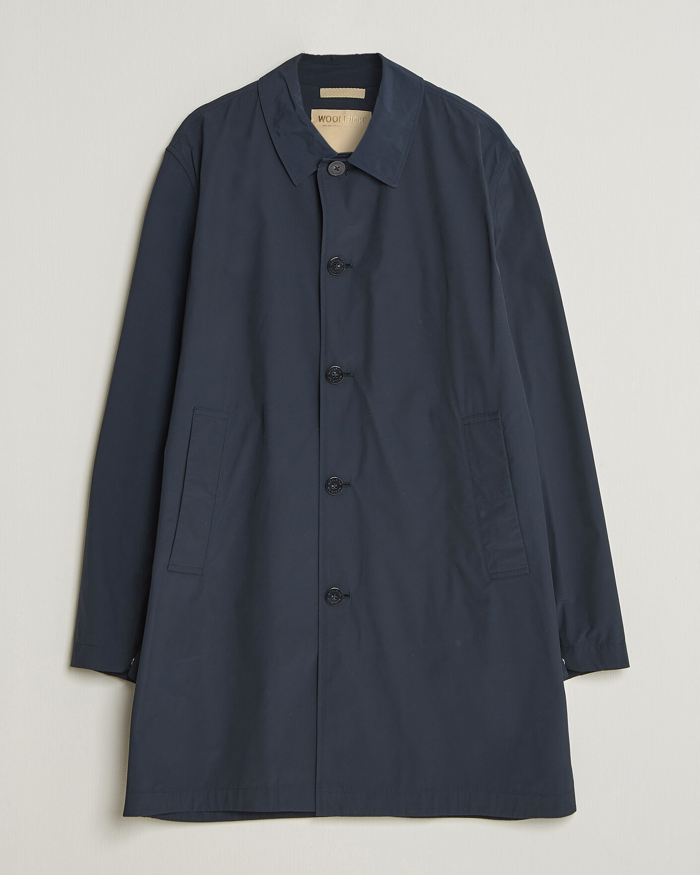 Woolrich Urban Nylon Water Repelent Carcoat Melton Blue at