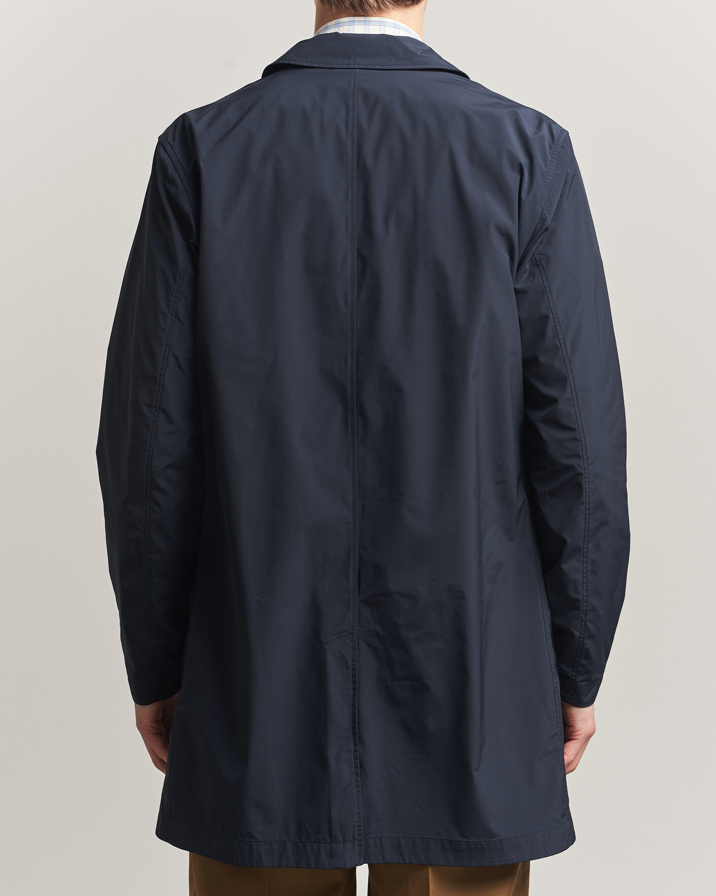 Men | Coats & Jackets | Woolrich | Urban Nylon Water Repelent Carcoat Melton Blue