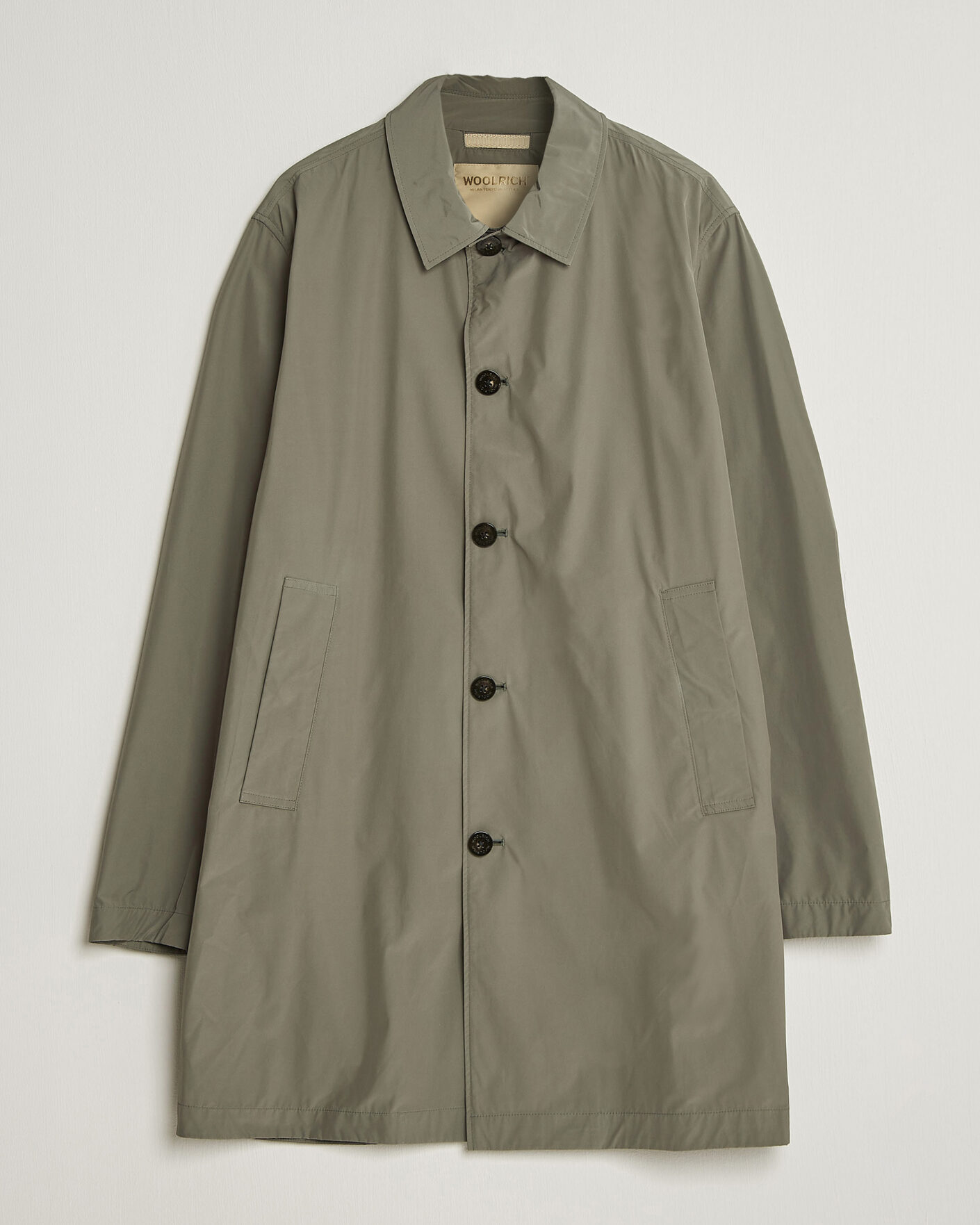 Men | Coats & Jackets | Woolrich | Urban Nylon Water Repelent Carcoat Smokey Olive
