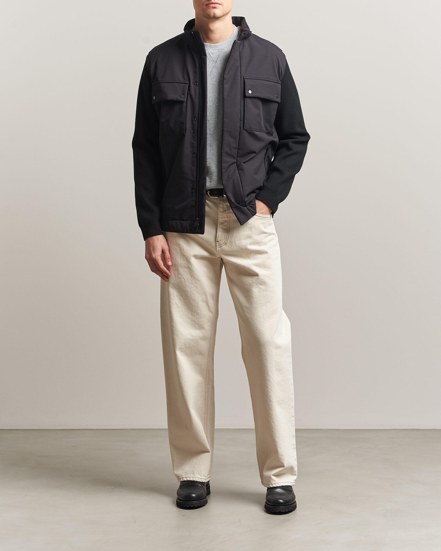 Men | Coats & Jackets | Woolrich | Two Layers Hybrid Jacket Black