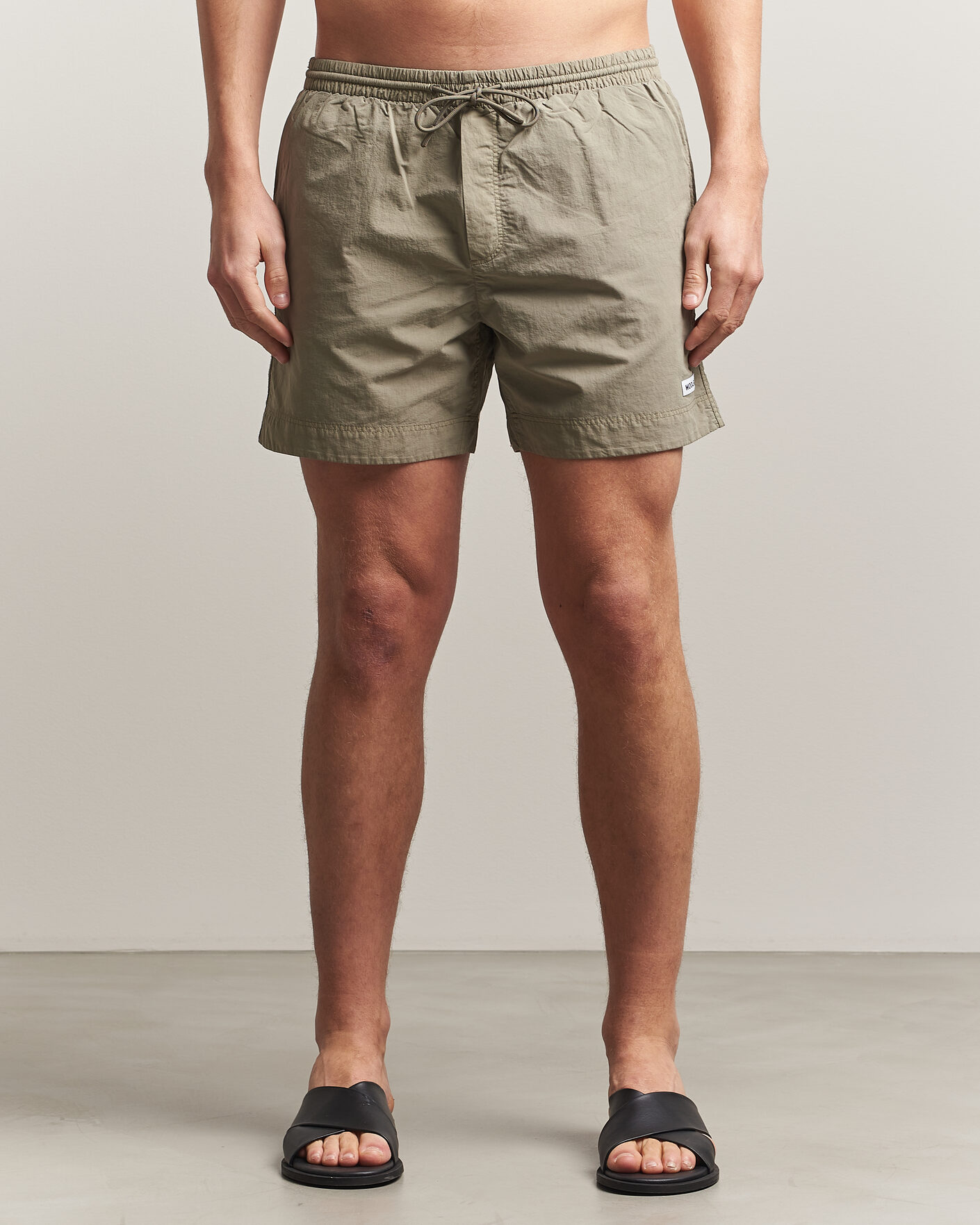 Men | Swimwear | Woolrich | Solid Garment Dyed Swimshorts Smokey Olive