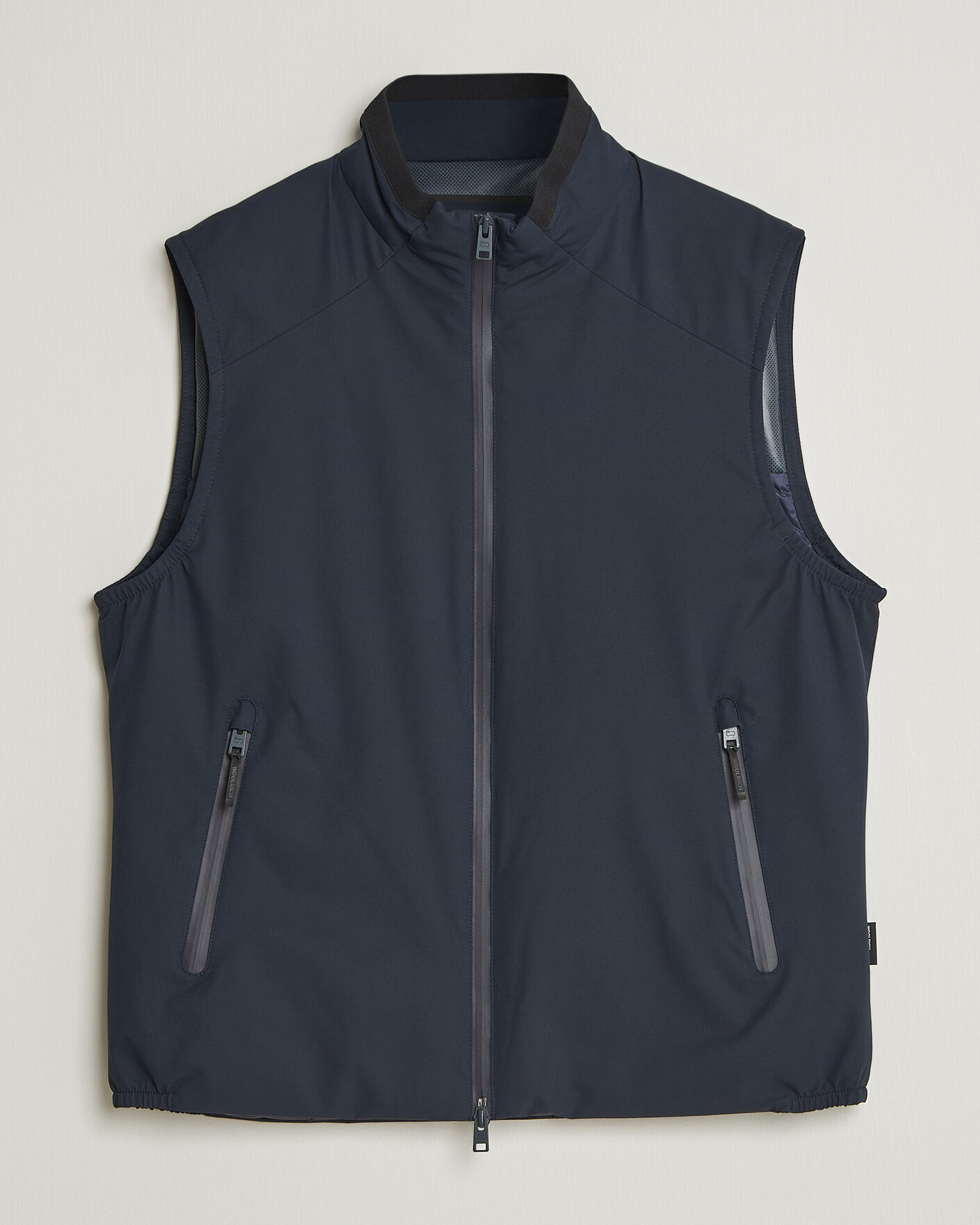 Men | Gilets | Woolrich | Two Layer Sailing Vest Melton Blue