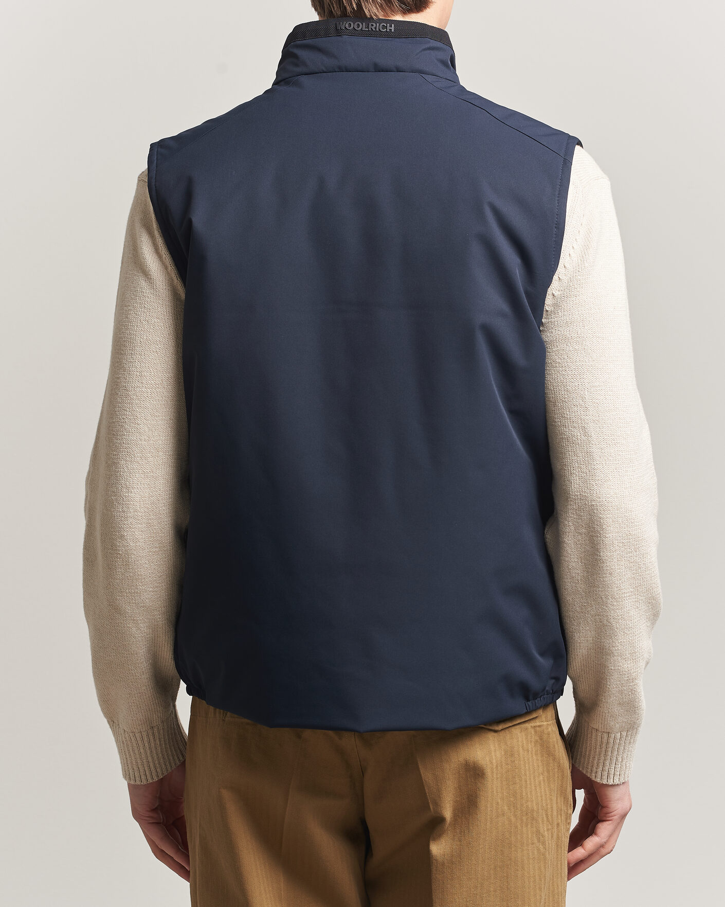 Men | Gilets | Woolrich | Two Layer Sailing Vest Melton Blue