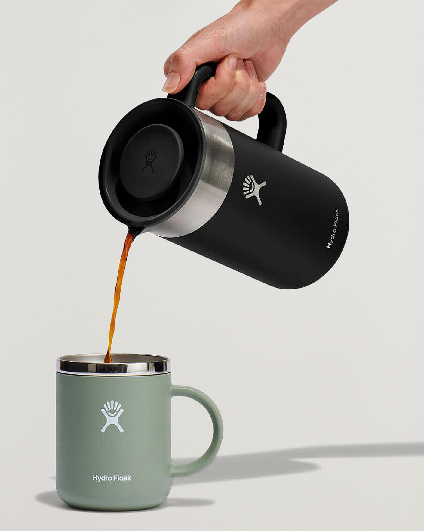 Men | Outdoor living | Hydro Flask | Insulated French Press Coffee Maker Black