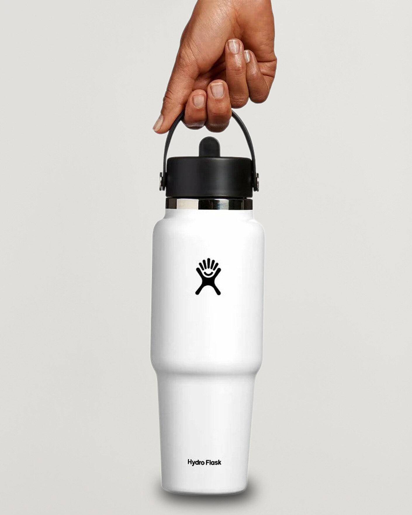 Men | Outdoor living | Hydro Flask | Travel Bottle Flex Straw Cap 32oz White